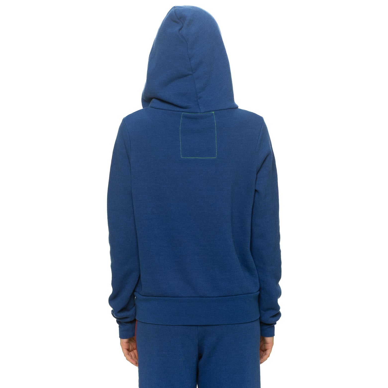Sweat à capuche unisexe Aviator Nation bleu marine Denver Broncos en mélange de trois matières, fermeture éclair intégrale
