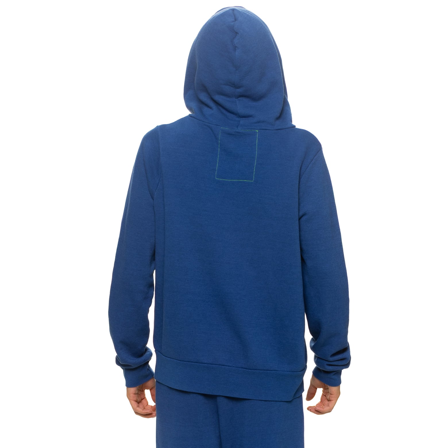 Sweat à capuche unisexe Aviator Nation bleu marine Denver Broncos en mélange de trois matières, fermeture éclair intégrale