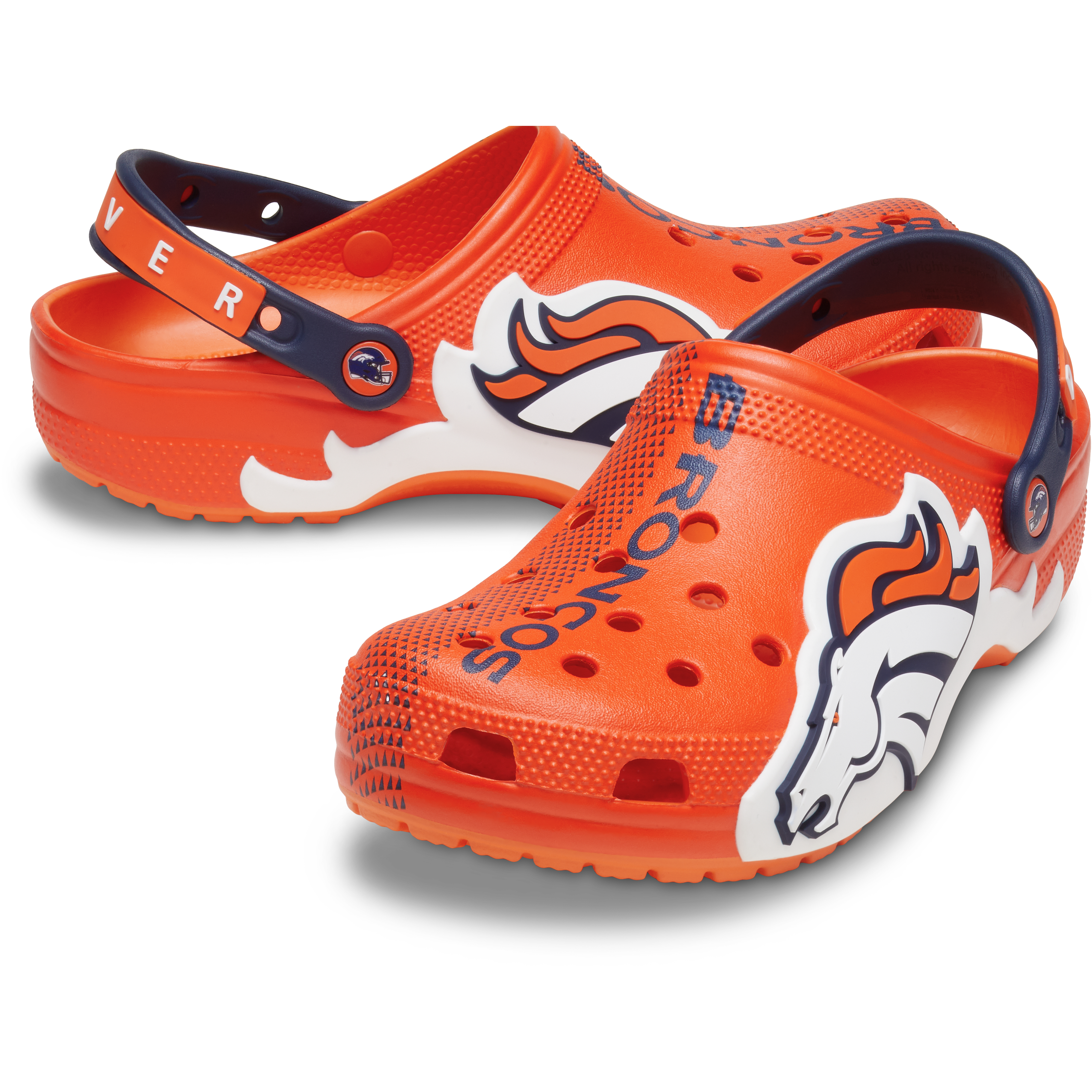 Unisex Crocs  Orange Denver Broncos Classic Clog