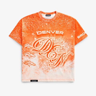 Denver Broncos Off Season Unisex Jumbo Print Graphic T-Shirt - Orange