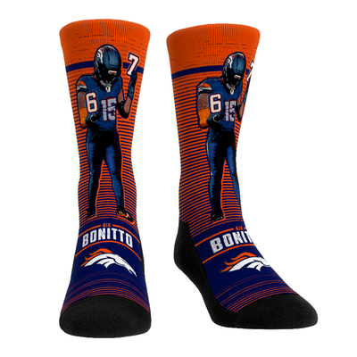 Nik Bonitto Denver Broncos Rock Em Unisex Player Celebration Crew Socks