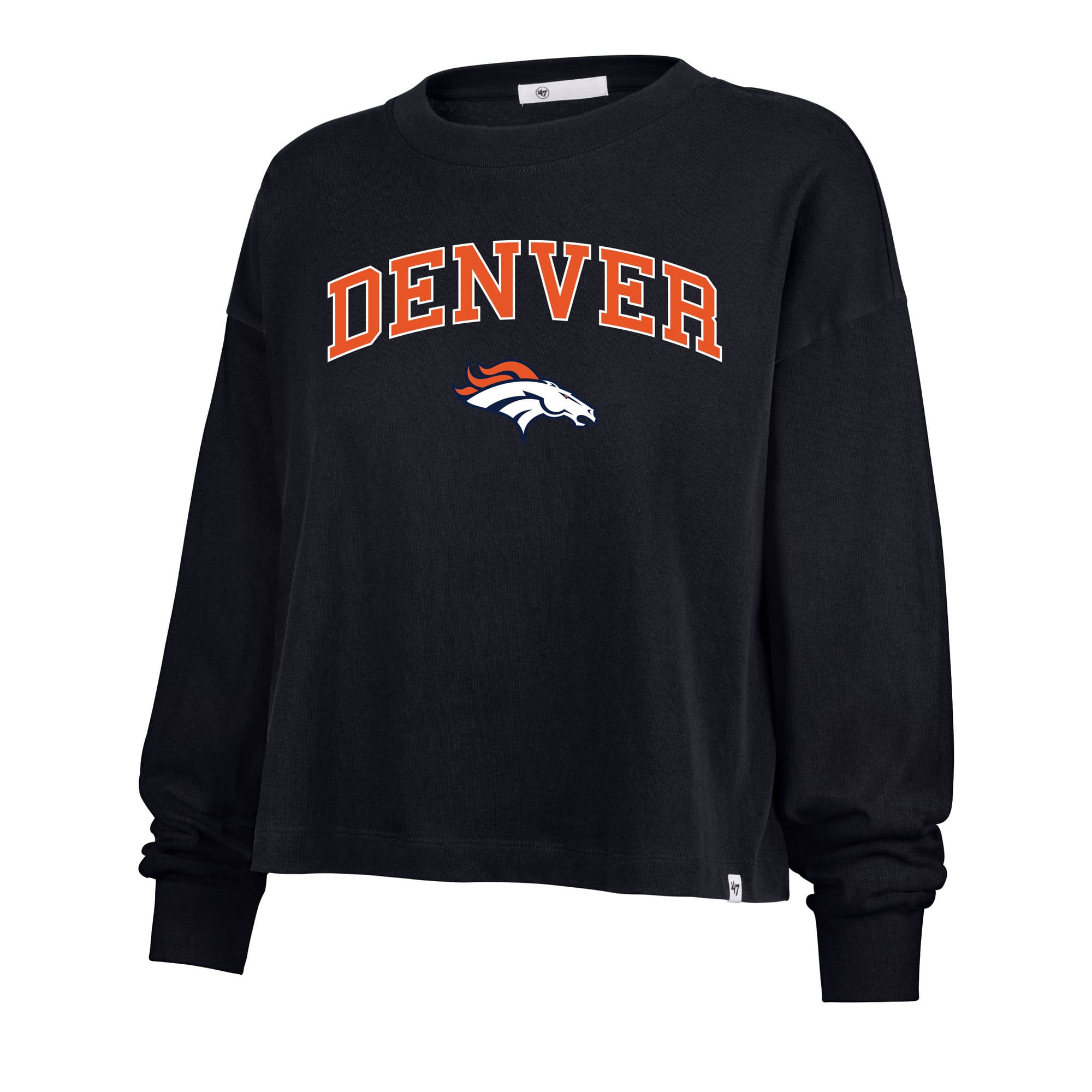 T-shirt de match Sydney Arch pour femme, bleu marine, Denver Broncos, grande taille, n° 47