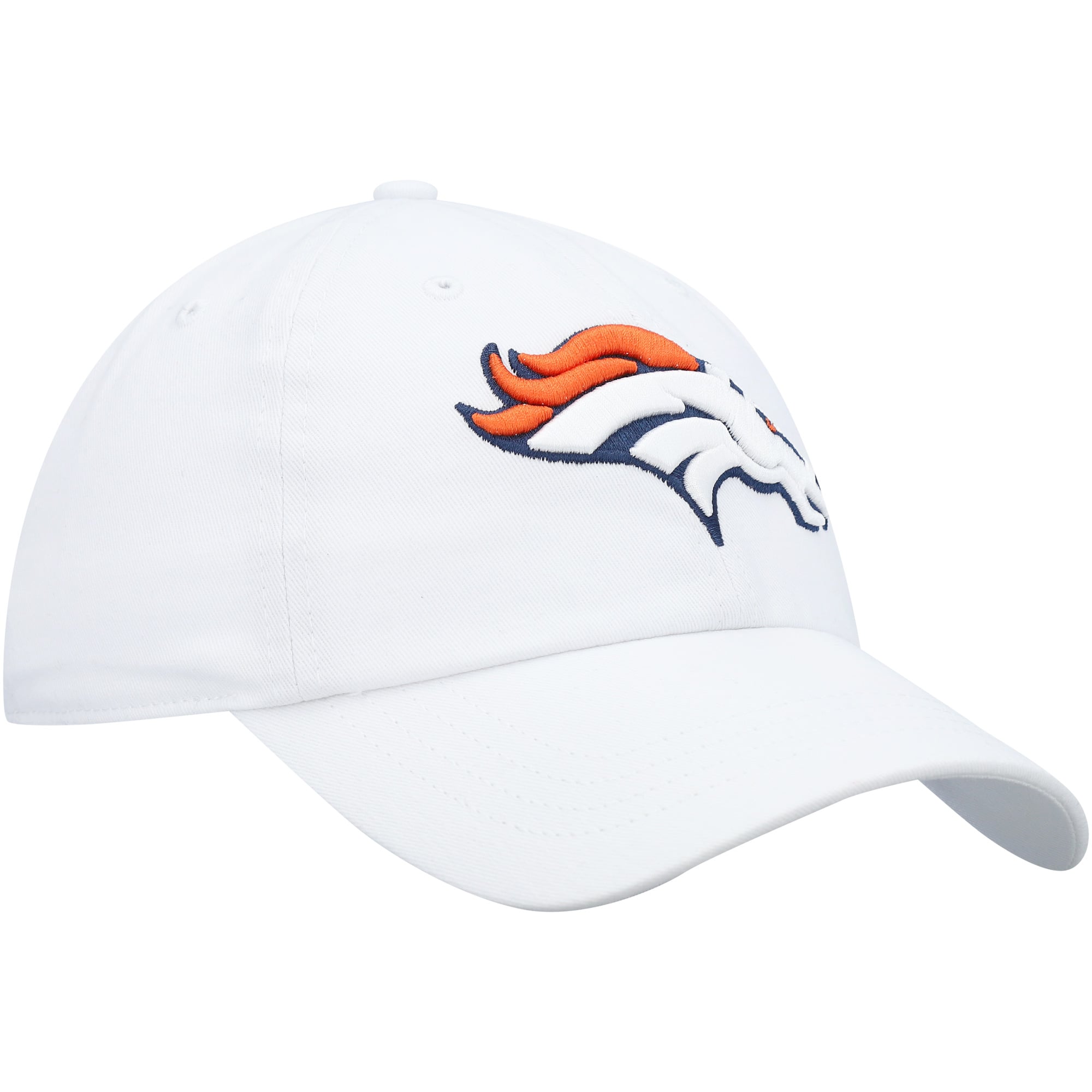 Women's '47 White Denver Broncos Miata Clean Up Logo Adjustable Hat