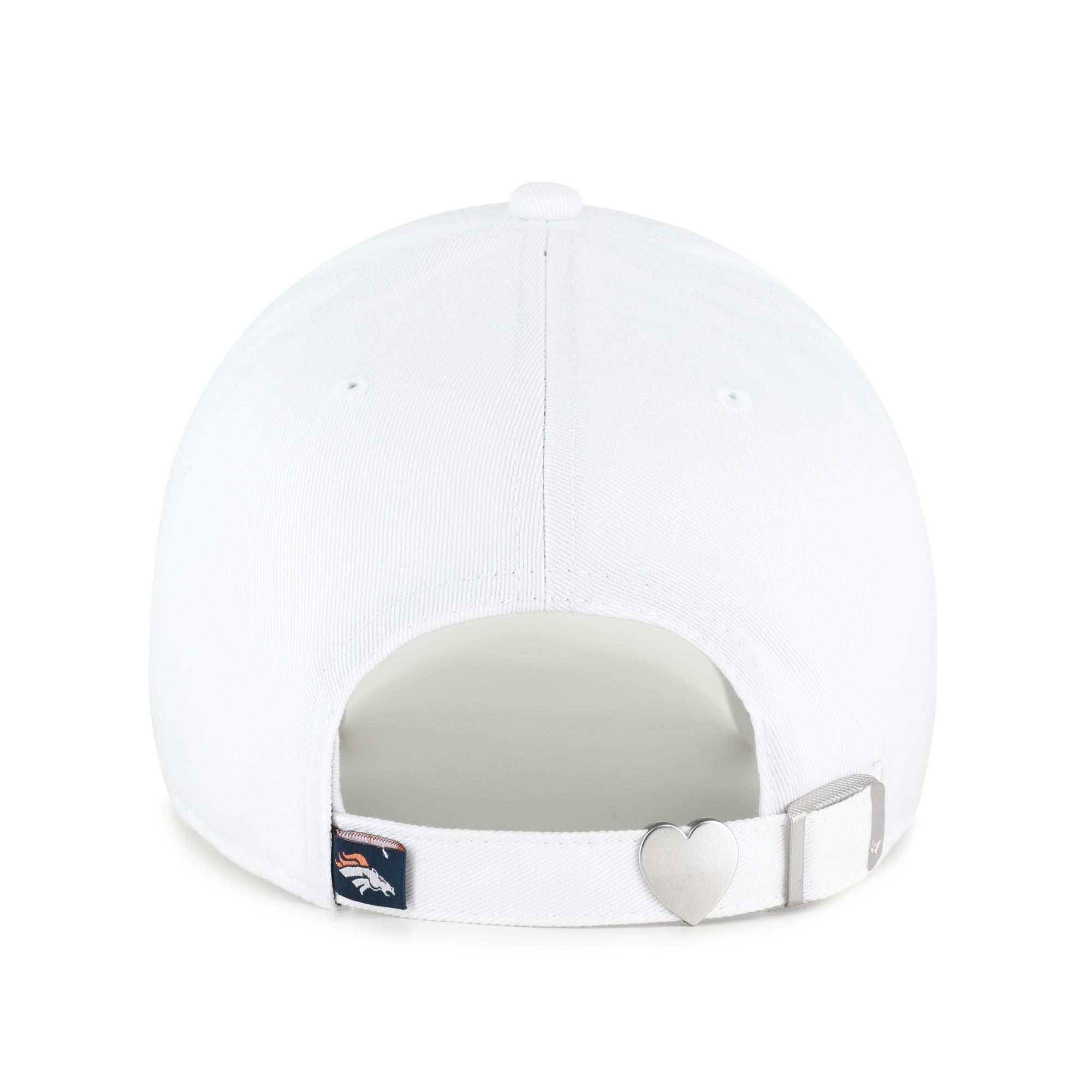 Women's '47 White Denver Broncos Trendy Script Clean Up Adjustable Hat