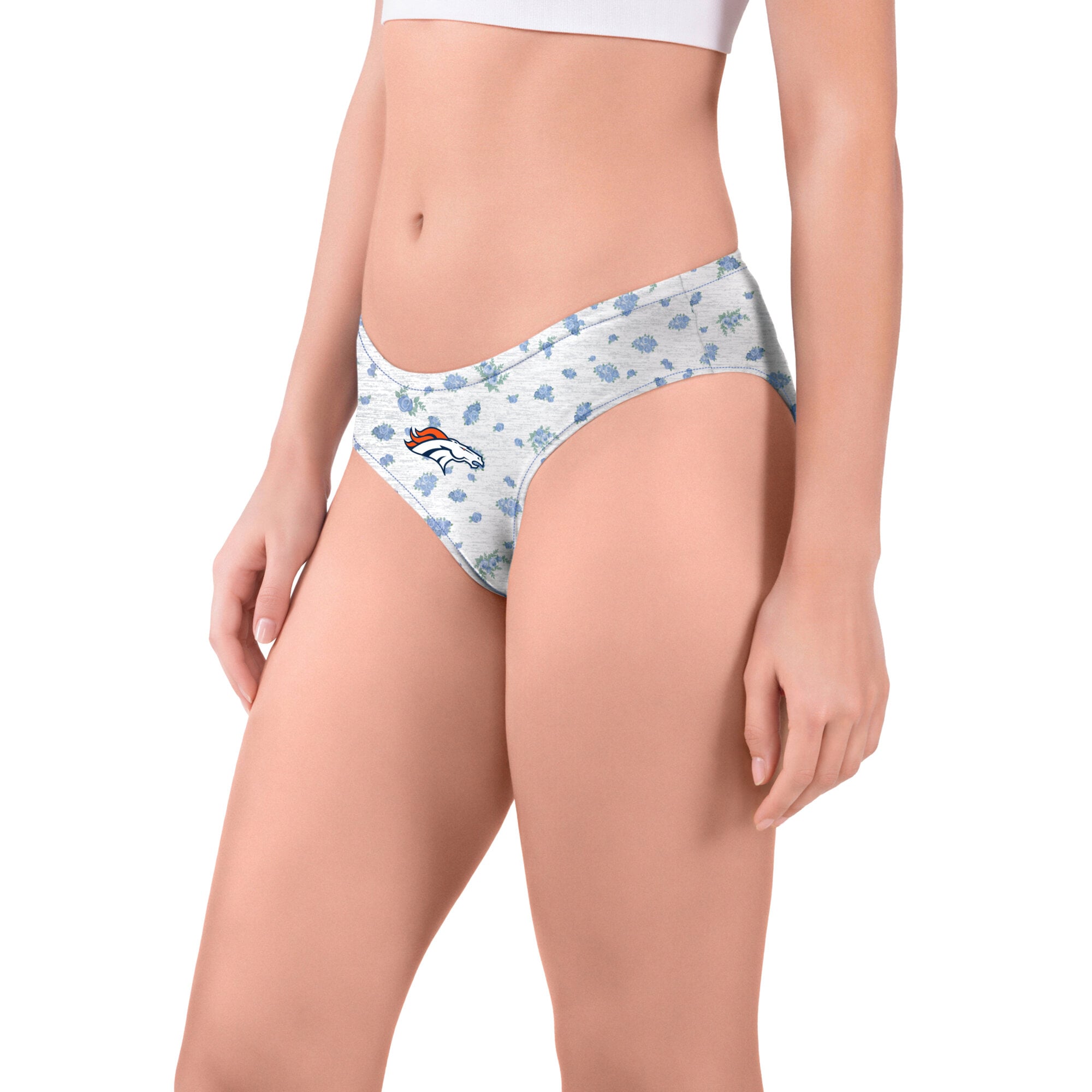 Culotte en maille imprimée intégrale blanche Denver Broncos Cora de Concepts Sport pour femme