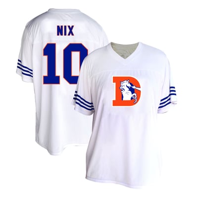 Bo Nix Denver Broncos Fanatics Women's Plus Size Fashion Jersey - White