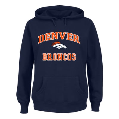 Denver Broncos Fanatics Women's Plus Size Heart & Soul Hoodie - Navy