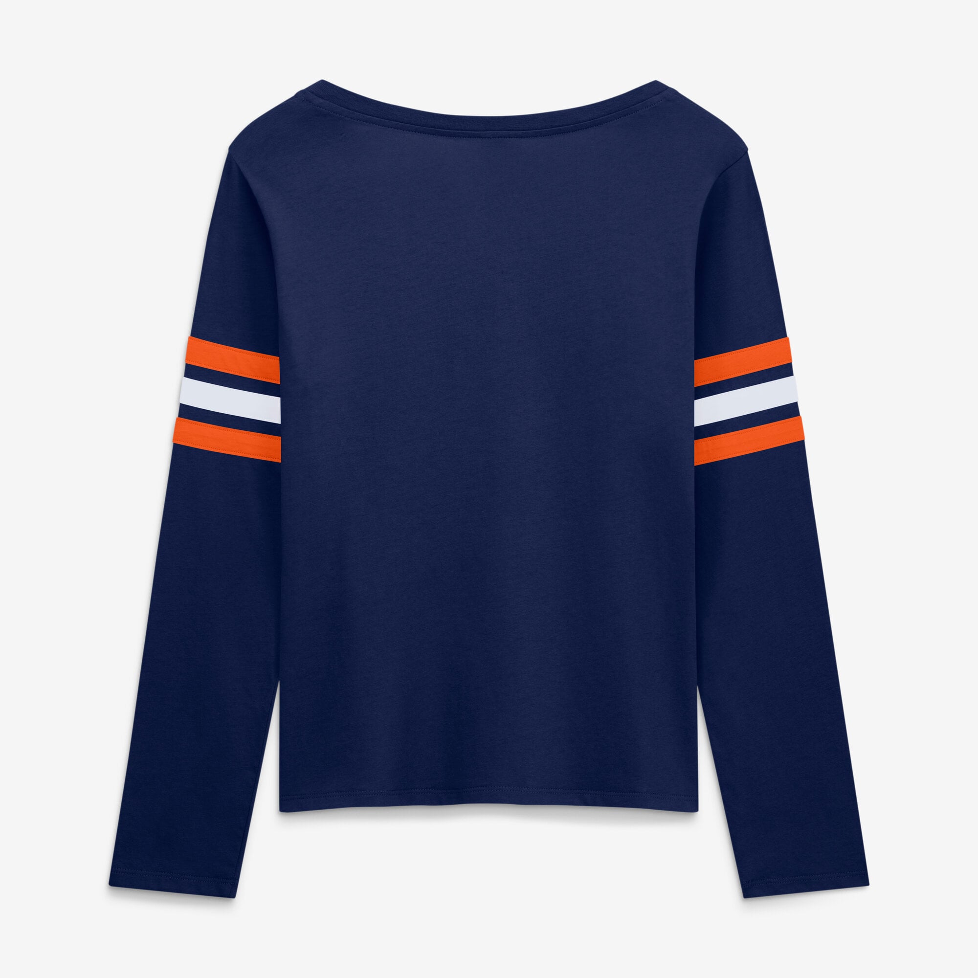 T-shirt à manches longues lacets Fanatics Navy Denver Broncos pour femmes