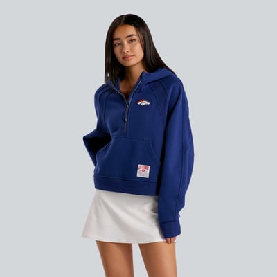  Denver Broncos lululemon Women's Scuba Oversized Half-Zip Hoodie - Midnight Shadow