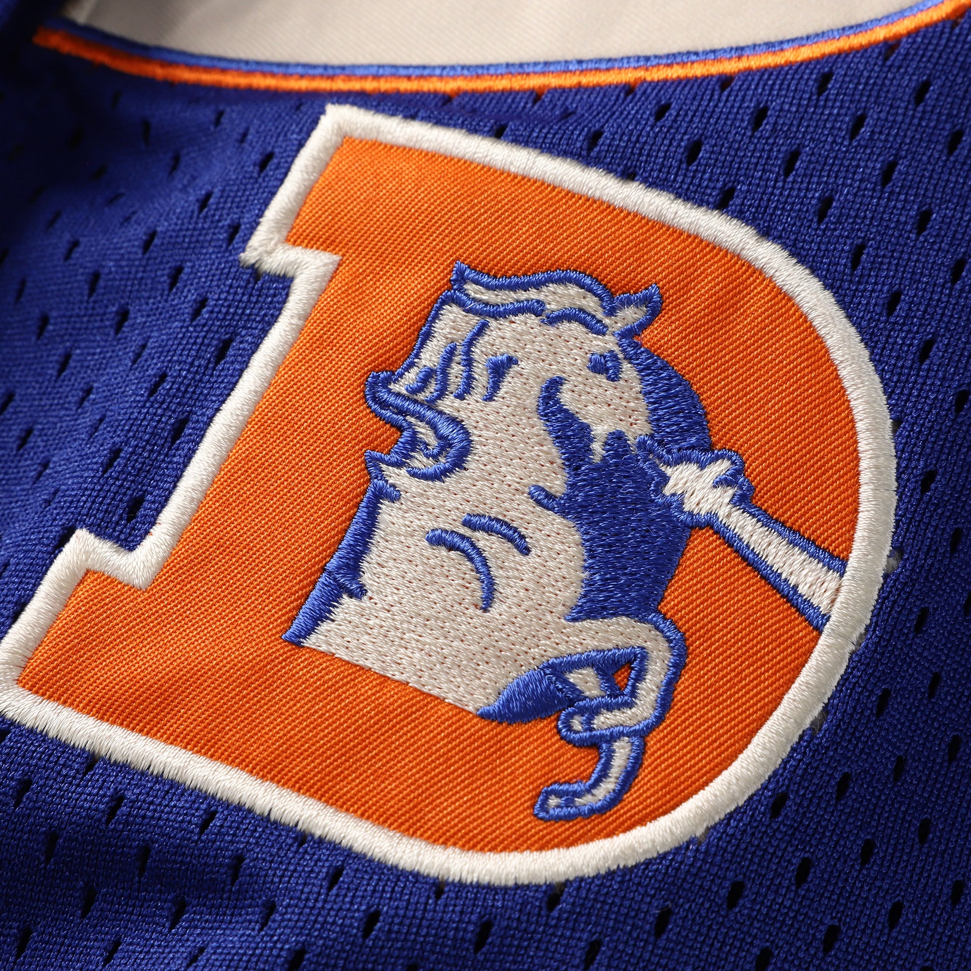 Maillot de baseball rétro Roots grande taille Mitchell & Ness Royal Denver Broncos pour femmes