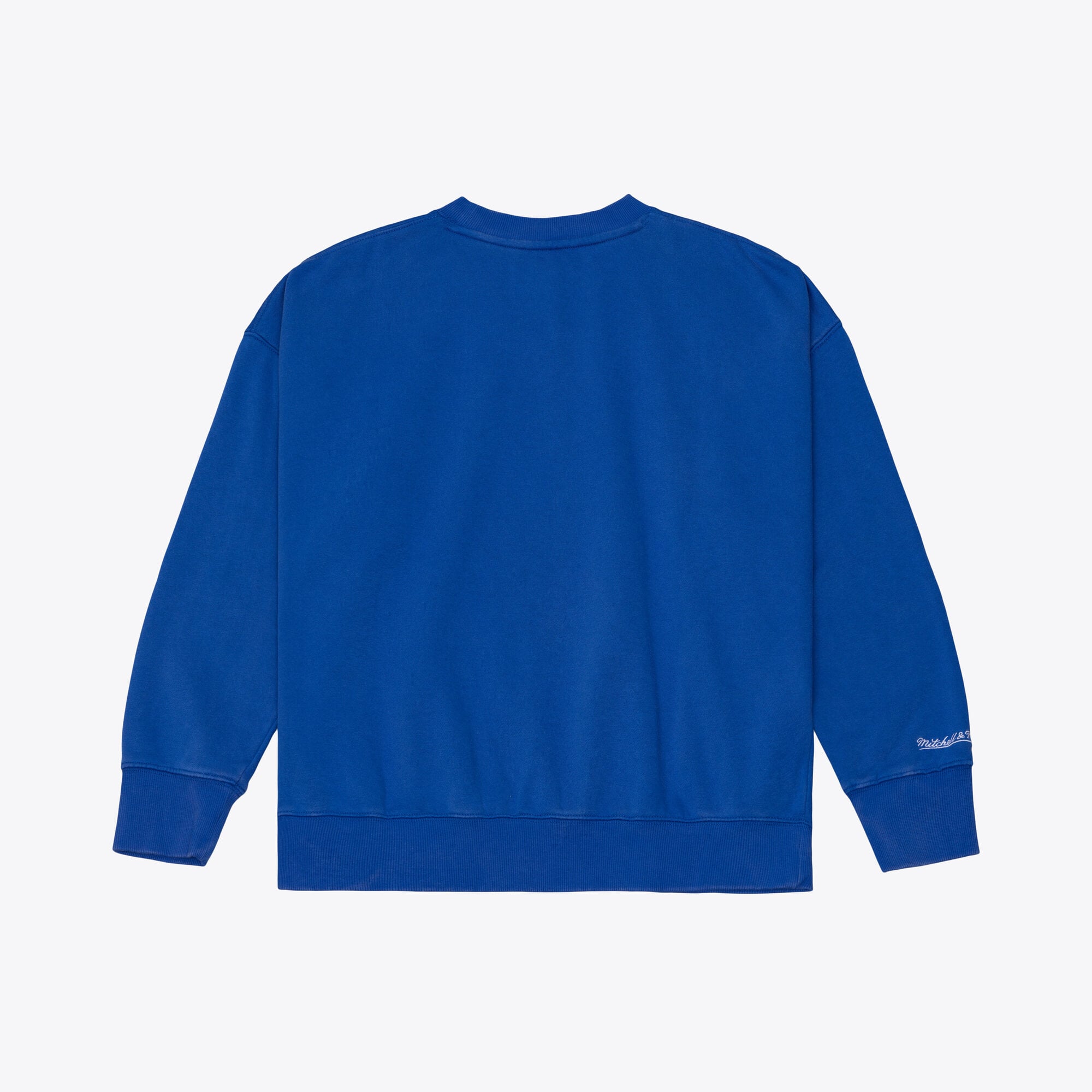 Women's Mitchell & Ness Royal Denver Broncos Street Graphic Crewneck Sweatshirt