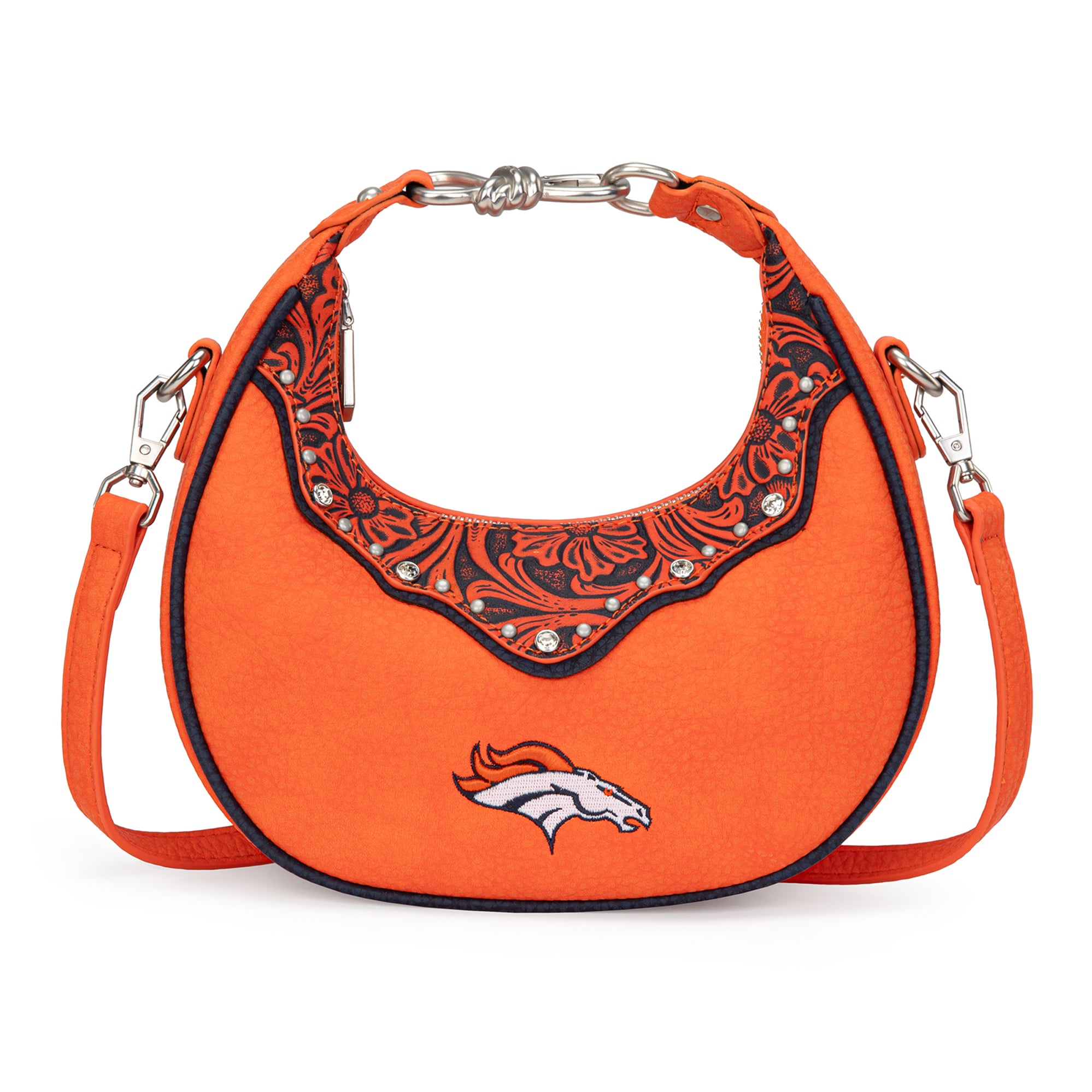 Sac à bandoulière Montana West Denver Broncos Crescent pour femme