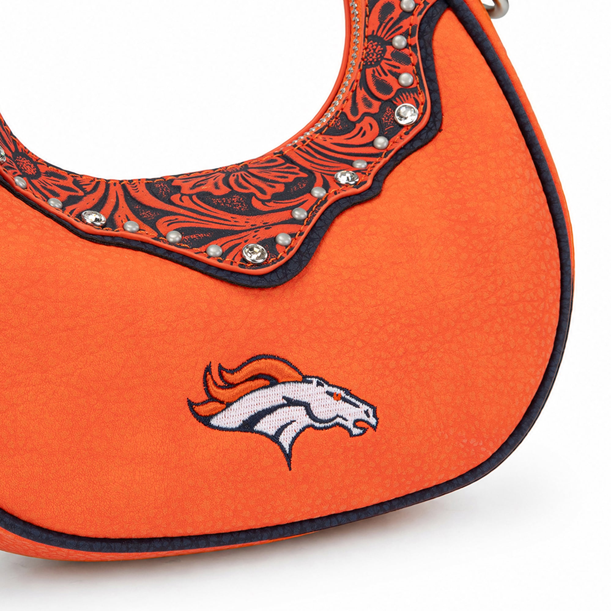 Sac à bandoulière Montana West Denver Broncos Crescent pour femme