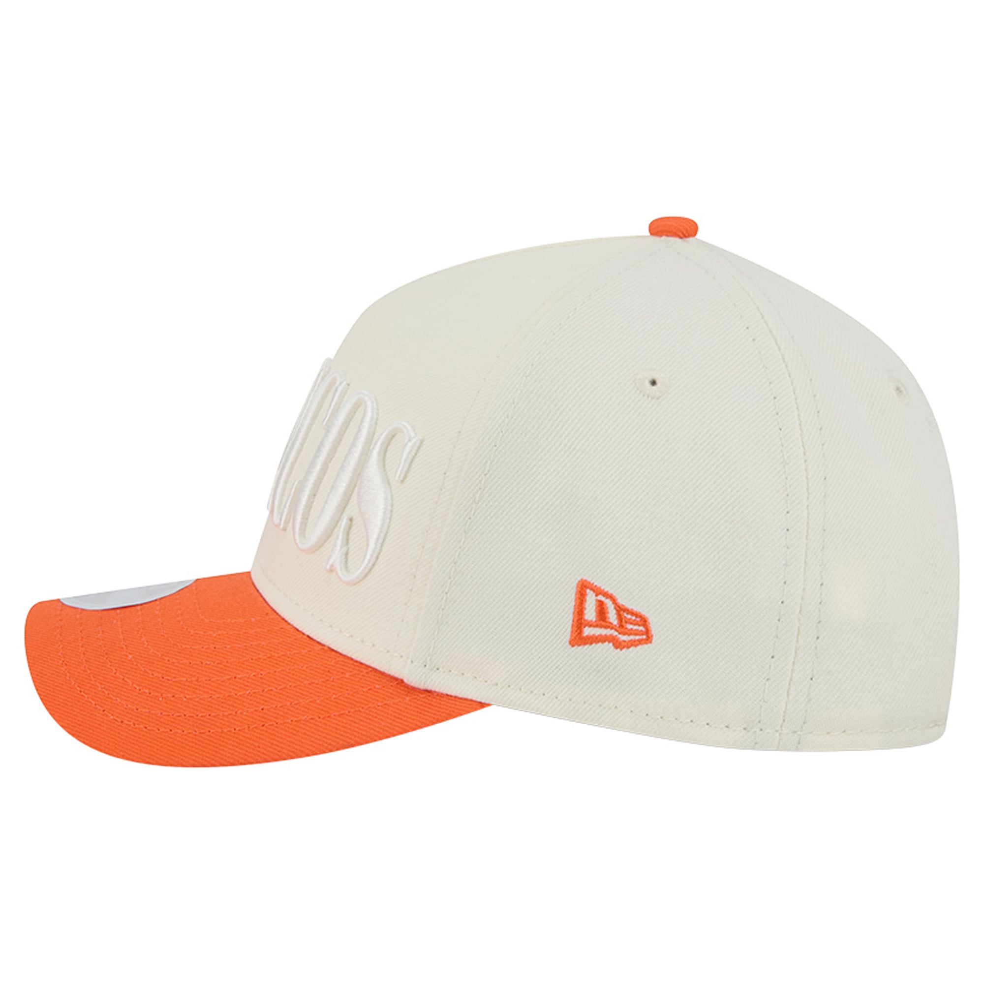 Women's New Era Cream/Orange Denver Broncos Tonal A-Frame 9FORTY Adjustable Hat
