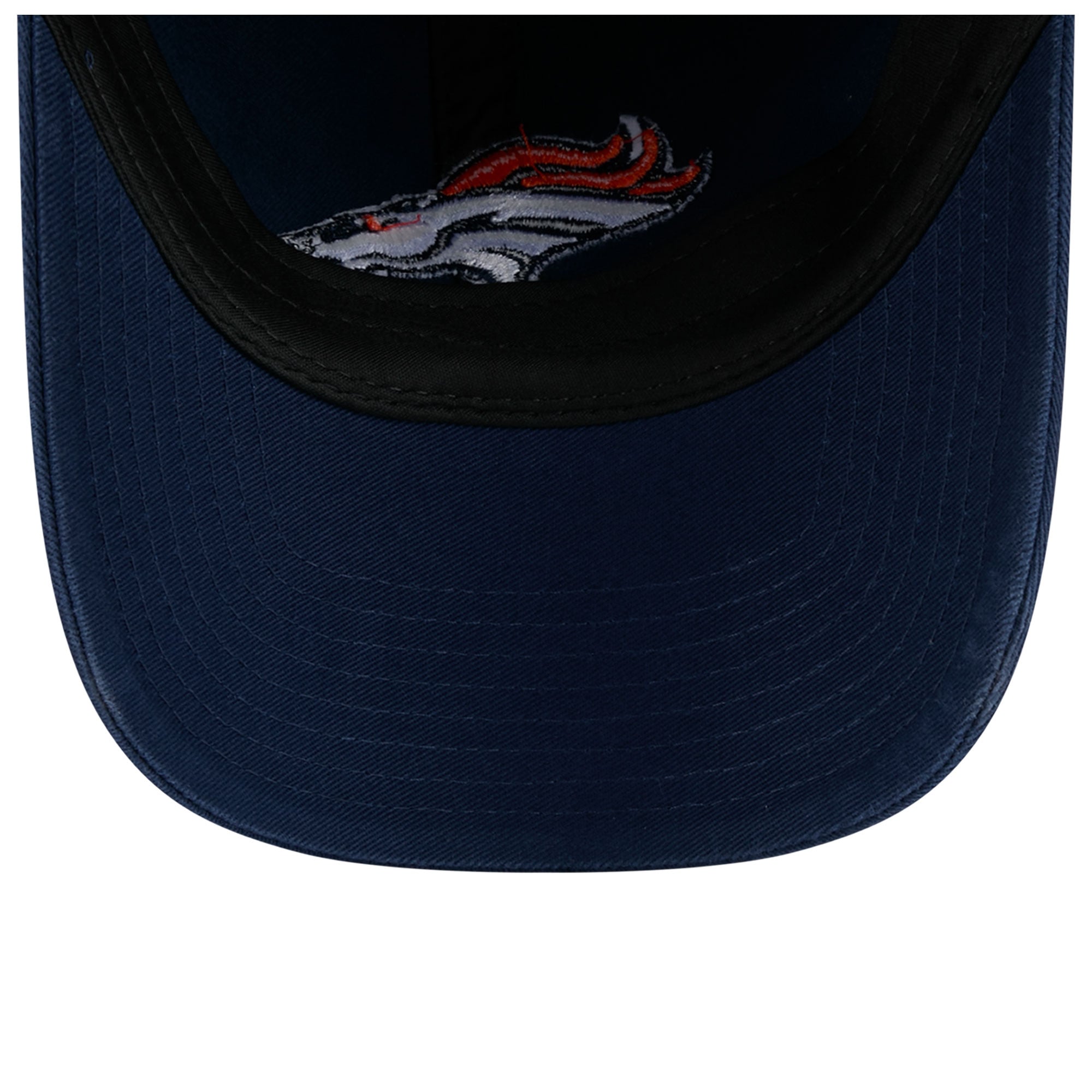 Casquette New Era bleu marine Denver Broncos pour femme, style rétro, classique et ajustable