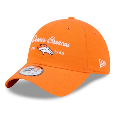 Denver Broncos New Era Women's Script Casual Classic Adjustable Hat - Orange
