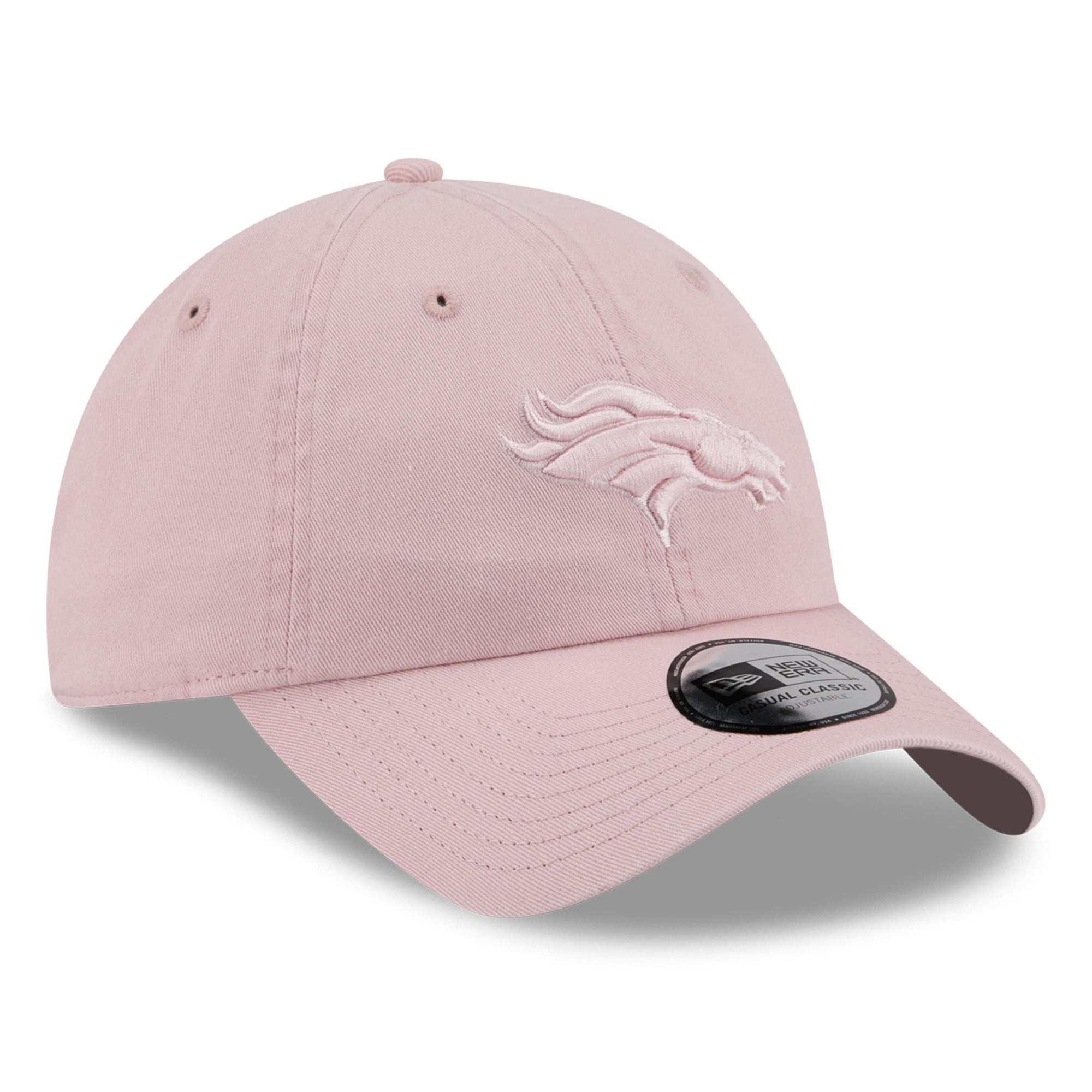 Casquette New Era rose Denver Broncos pour femme, style classique décontracté et ajustable