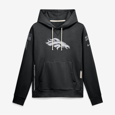  Denver Broncos Nike Women's 2026 Salute to Service Sideline Dri-FIT Pullover Hoodie - Black