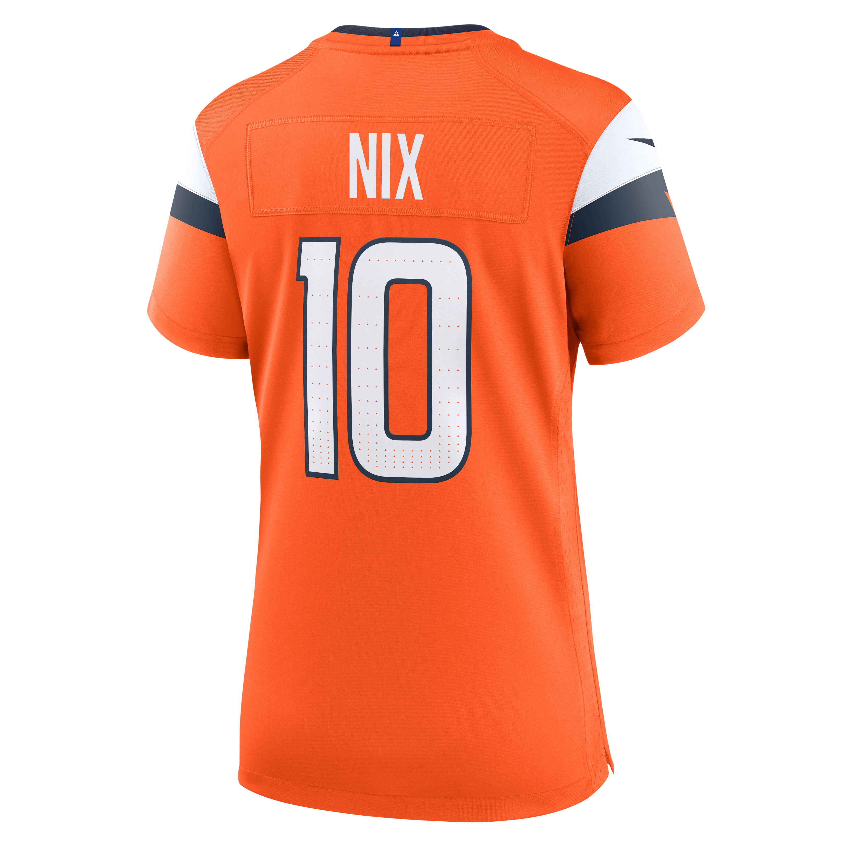 Maillot de match Nike Bo Nix Denver Broncos pour femme, orange