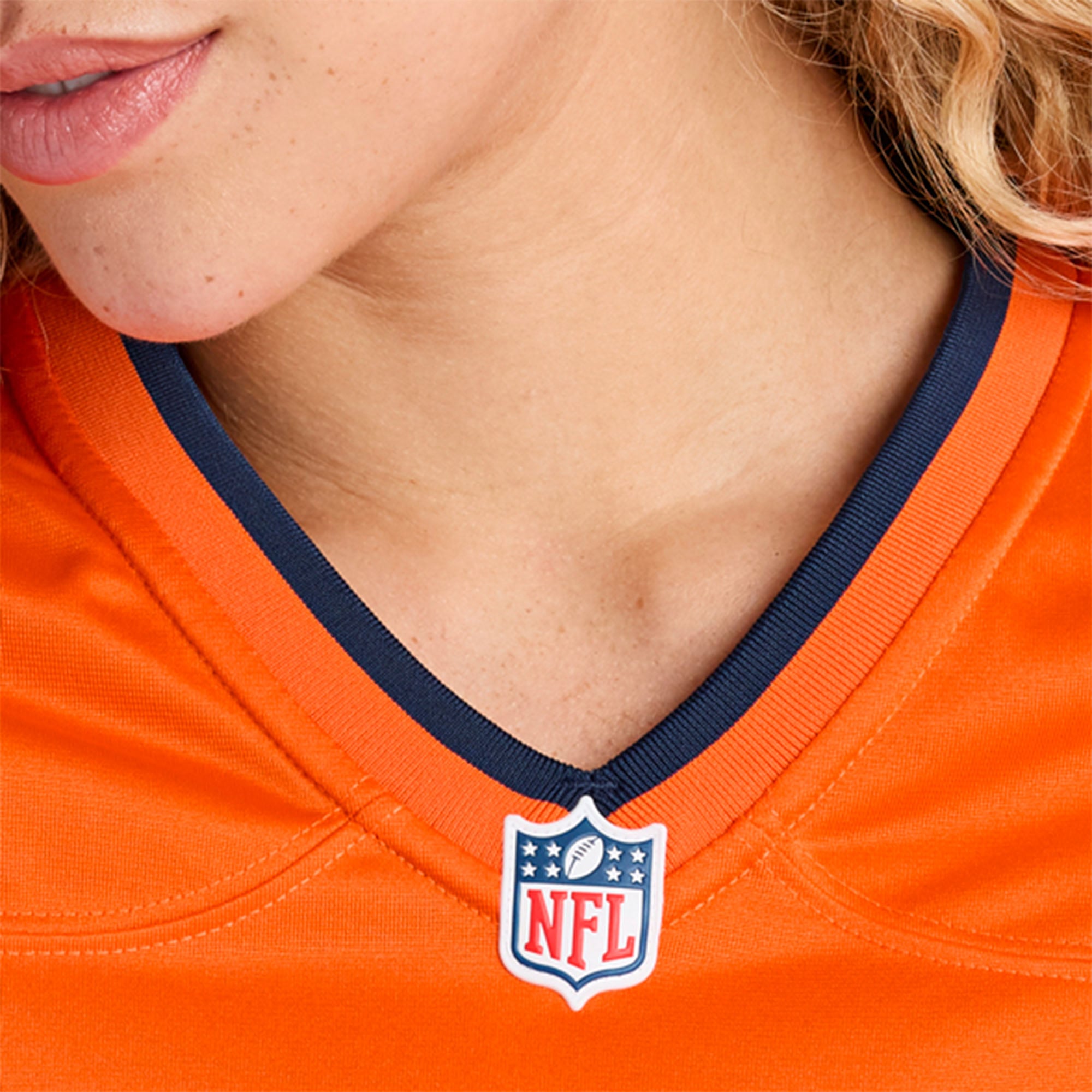 Maillot de match Nike Brent Austin orange des Broncos Denver pour femmes