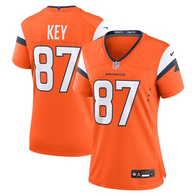 Dane Key Denver Broncos Nike Women's Team Game Jersey - Orange