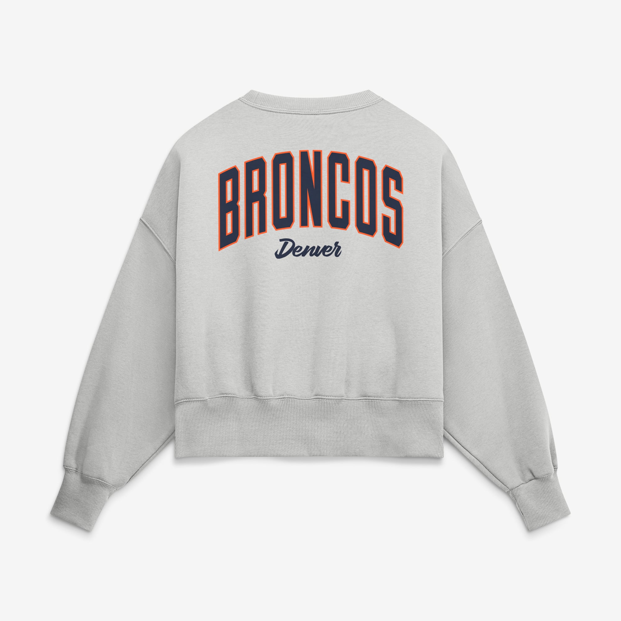 Sweat-shirt polaire surdimensionné Nike Denver Broncos Primetime Phoenix gris pour femme