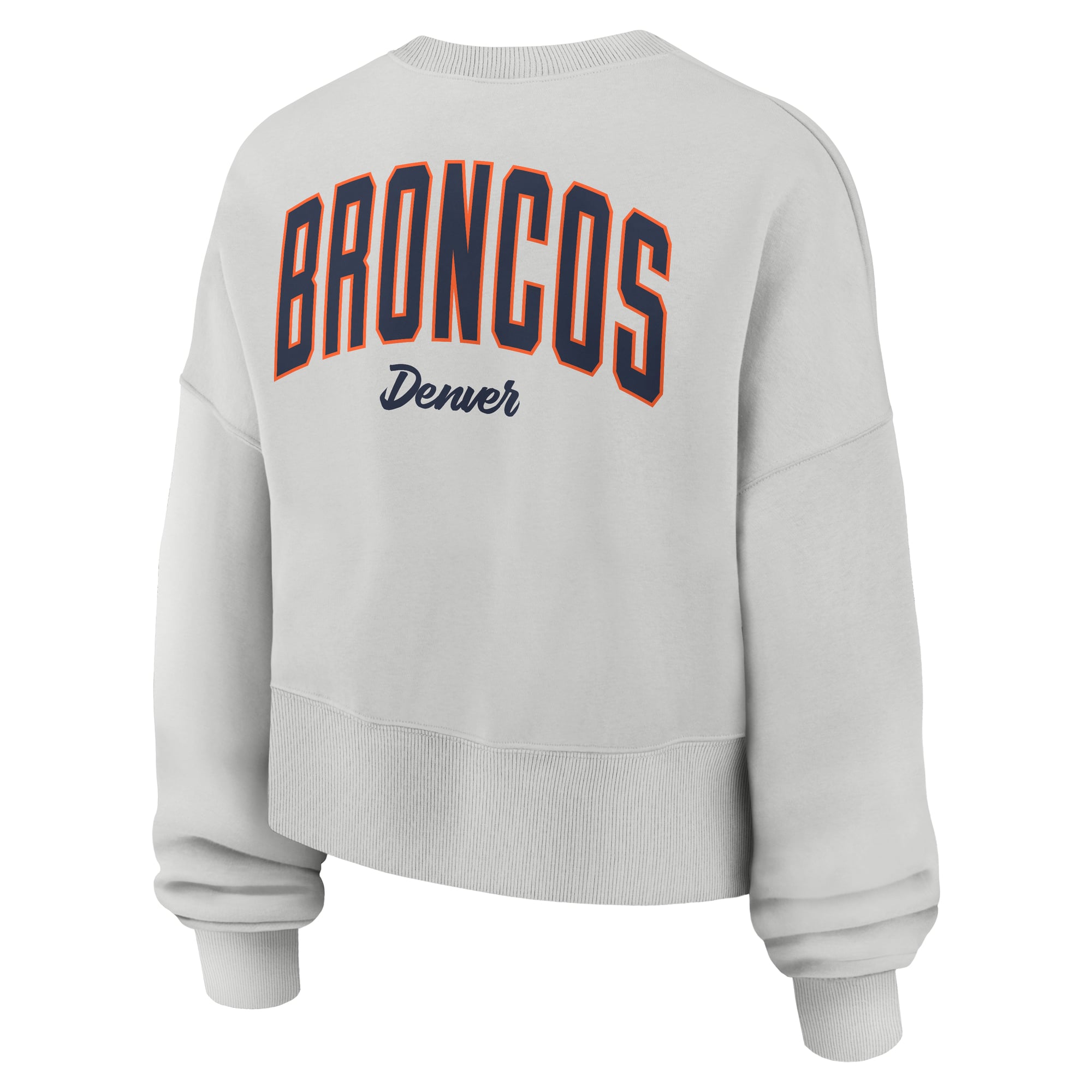 Sweat-shirt polaire surdimensionné Nike Denver Broncos Primetime Phoenix gris pour femme