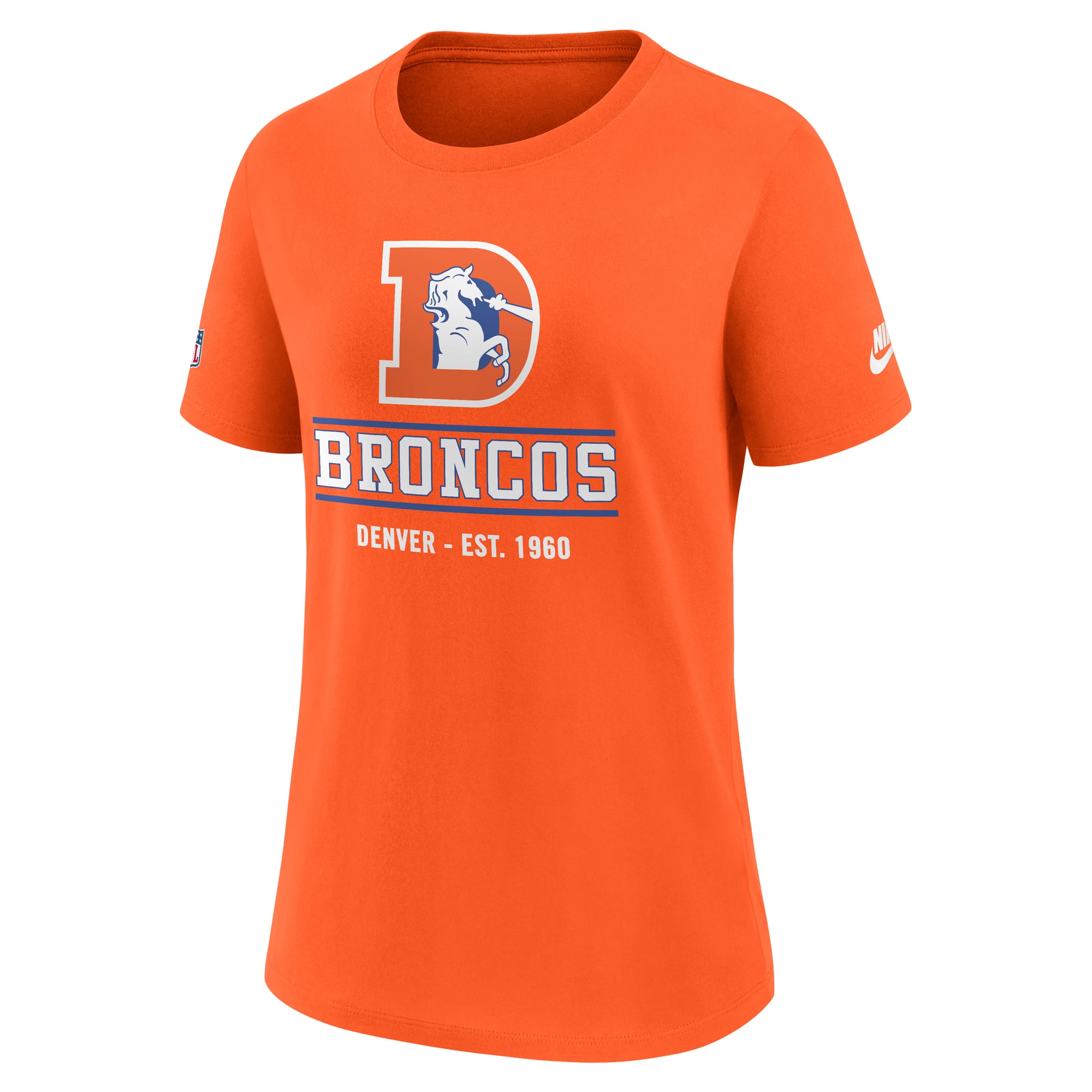 T-shirt Nike orange Denver Broncos Sideline Alt Dri-FIT pour femme
