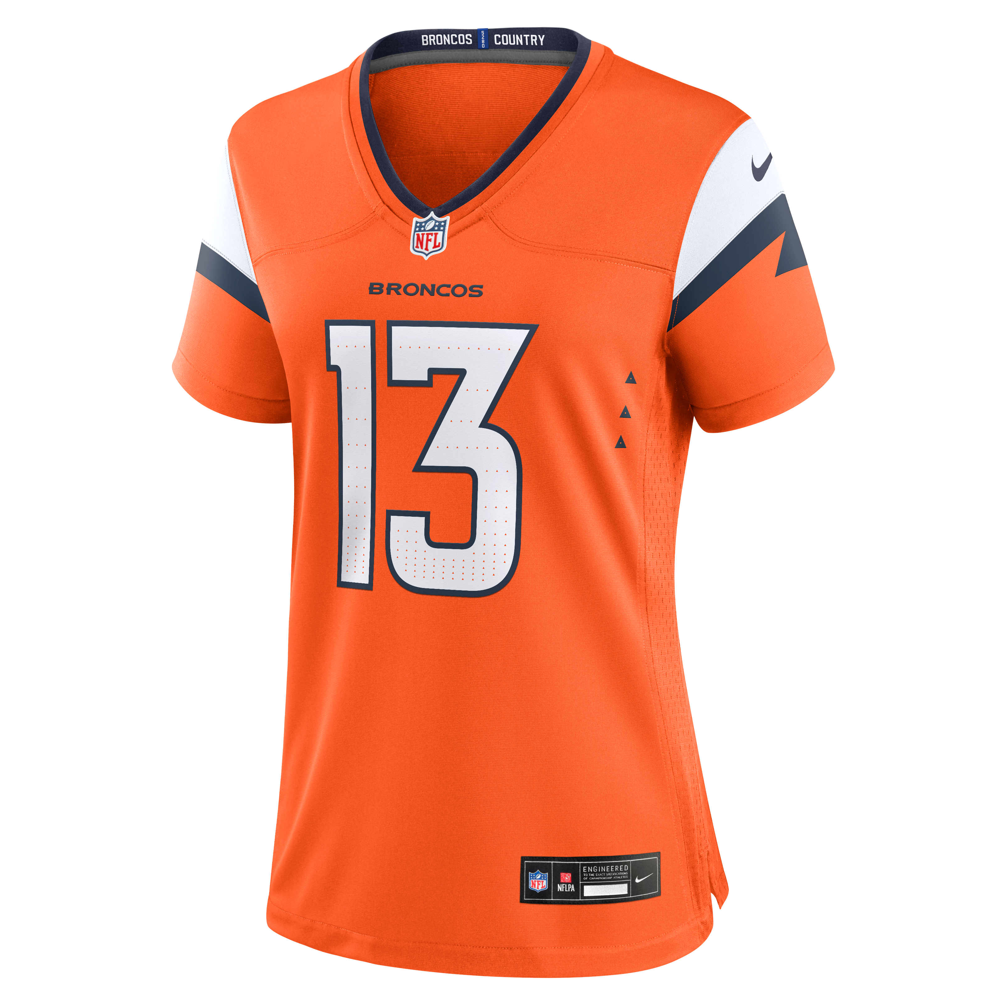 Maillot de match Nike Pat Bryant orange Denver Broncos pour femmes