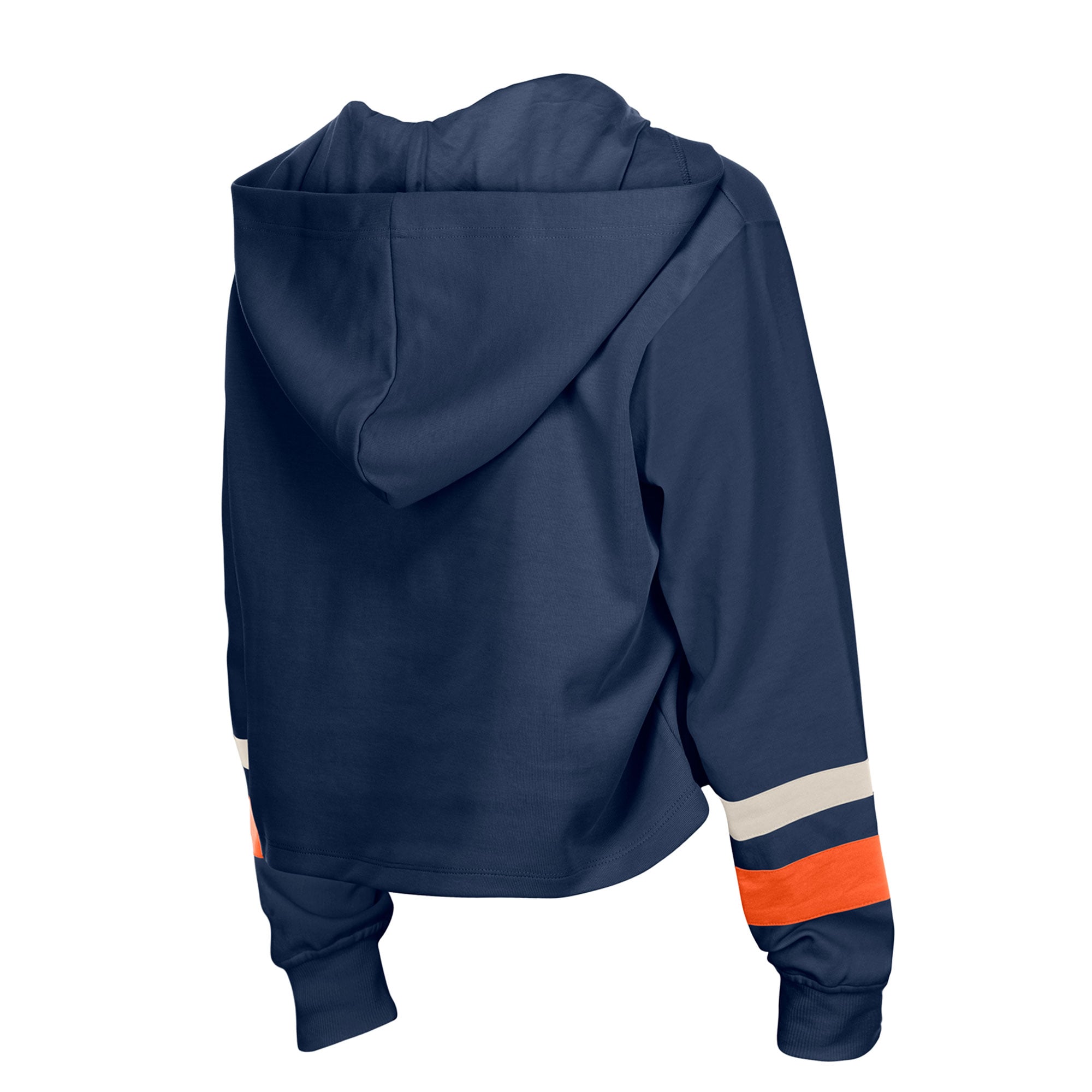 Sweat à capuche rétro lacets New Era bleu marine Denver Broncos pour femmes grandes tailles