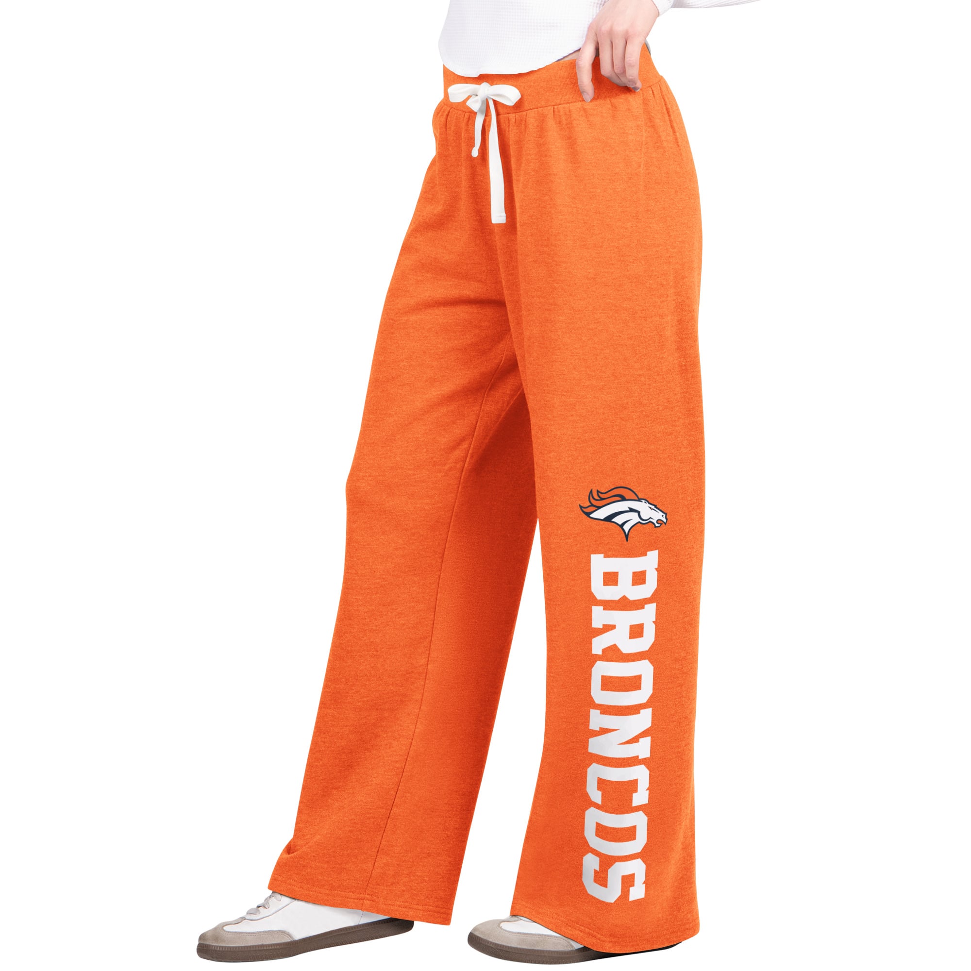 Pantalon de survêtement large Starter Orange Denver Broncos Field pour femmes