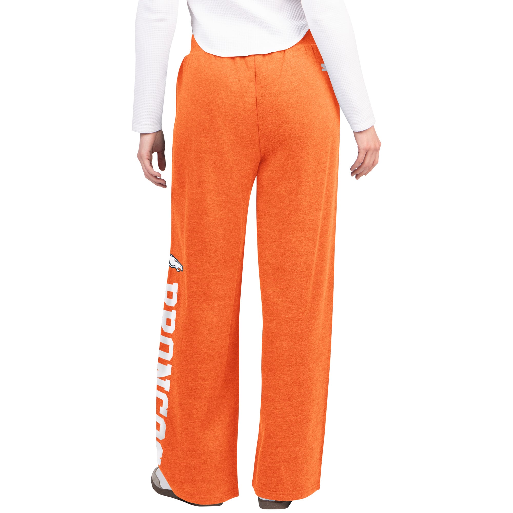 Pantalon de survêtement large Starter Orange Denver Broncos Field pour femmes
