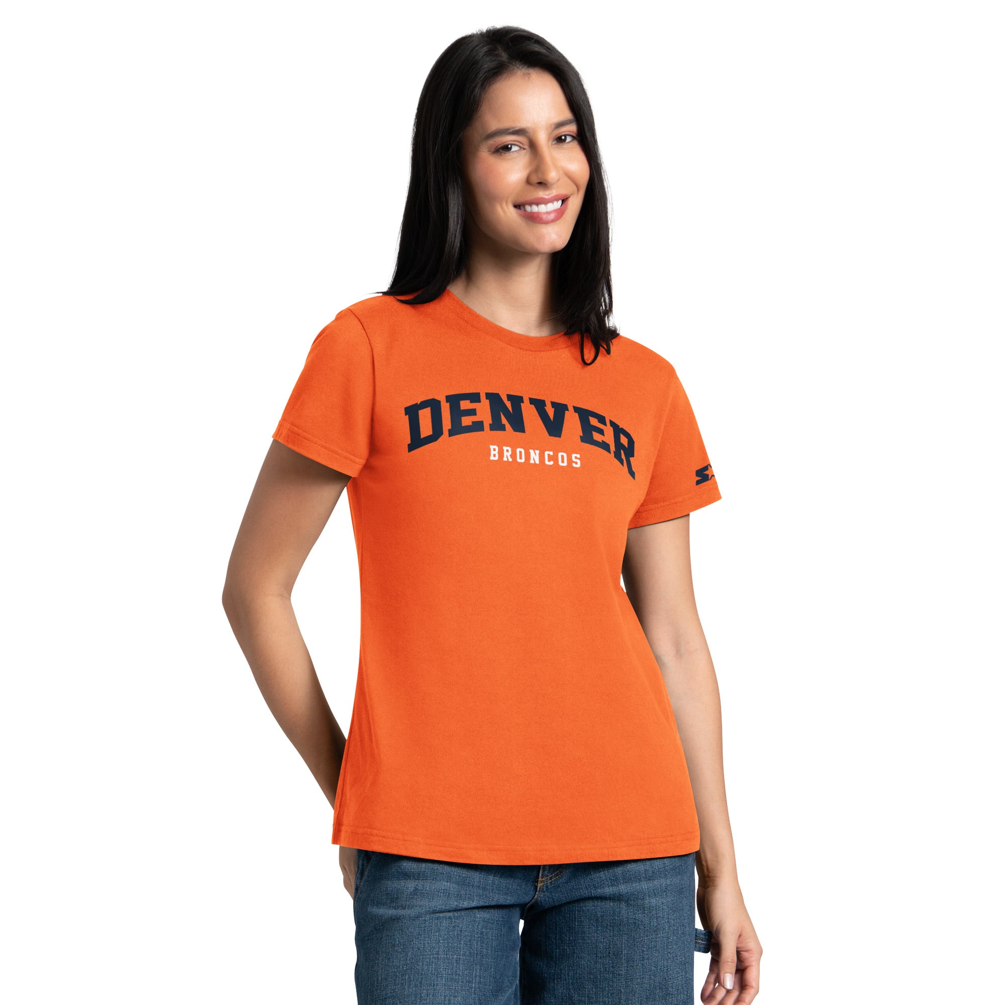 Pack de t-shirts Starter orange/marine Denver Broncos pour femmes
