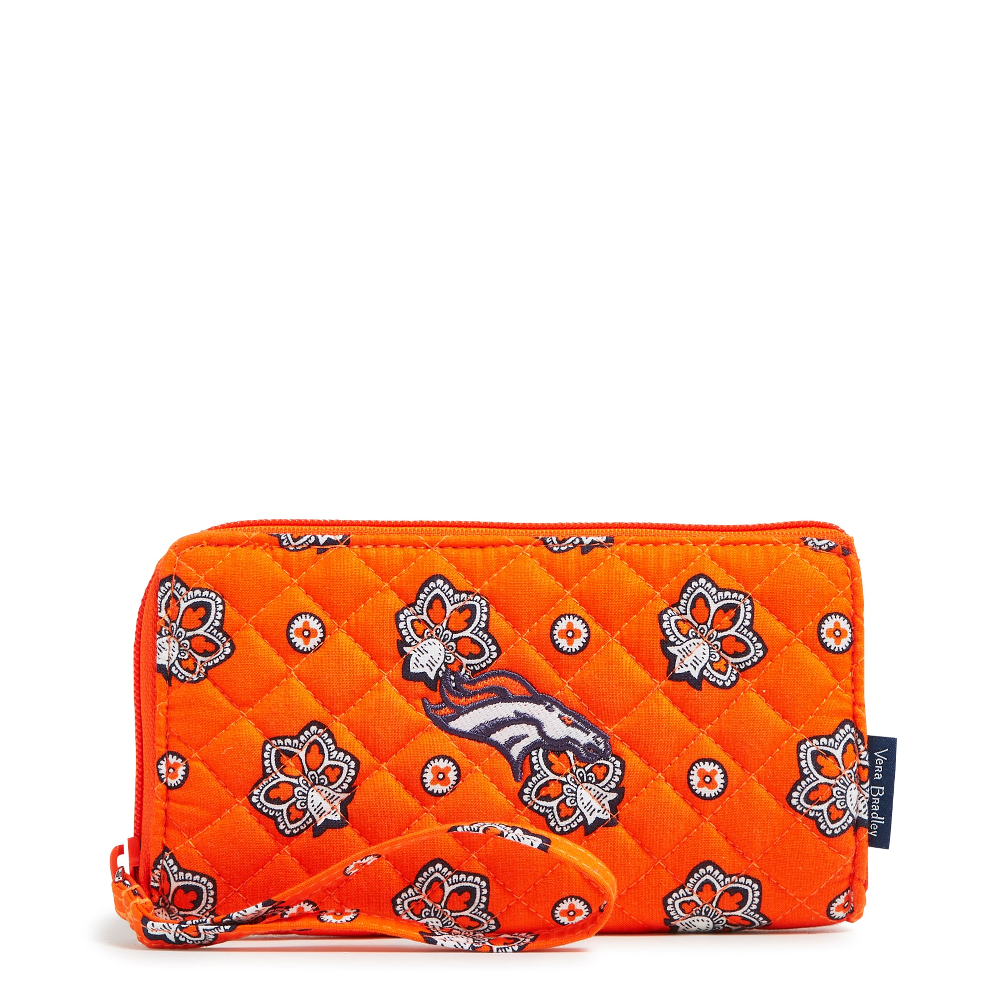 Women's Vera Bradley Denver Broncos RFID Front-Zip Wristlet