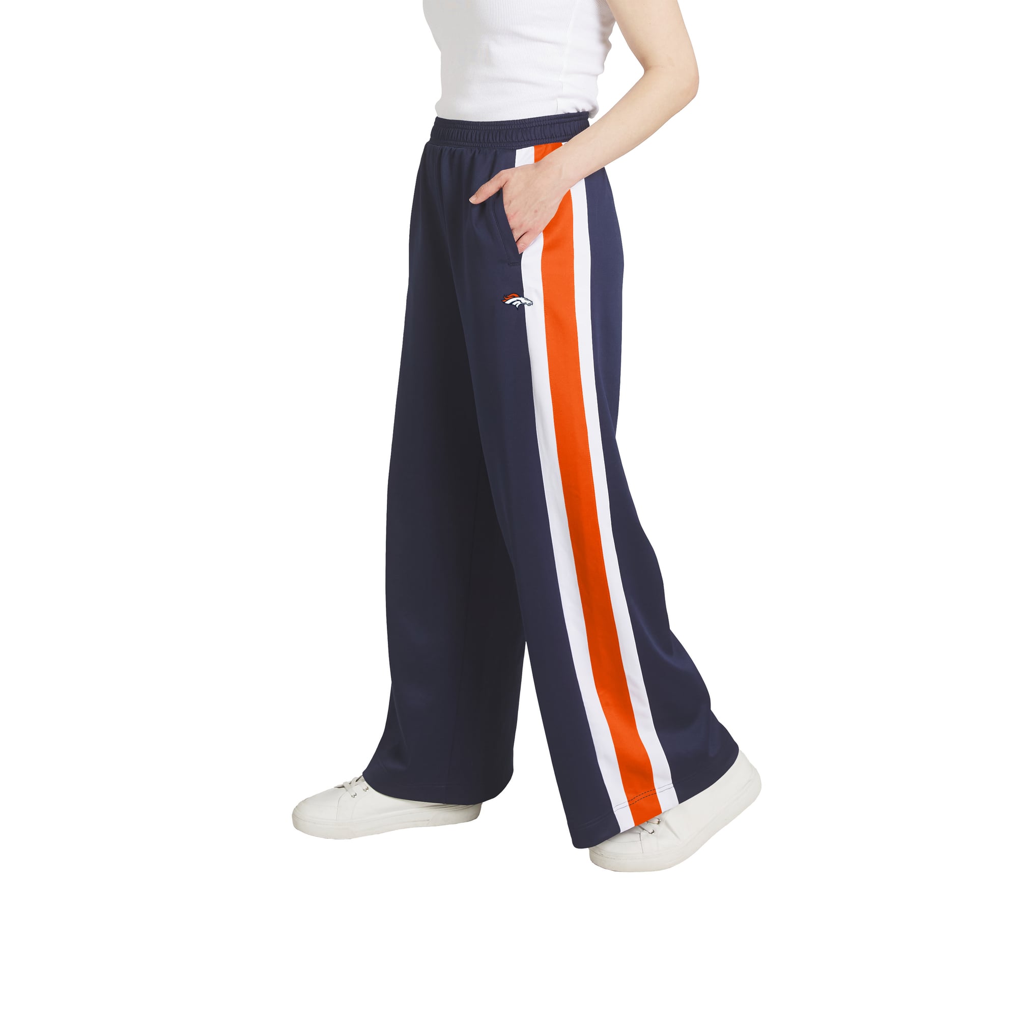 Pantalon de survêtement rayé Denver Broncos la collection femme WEAR by Erin Andrews