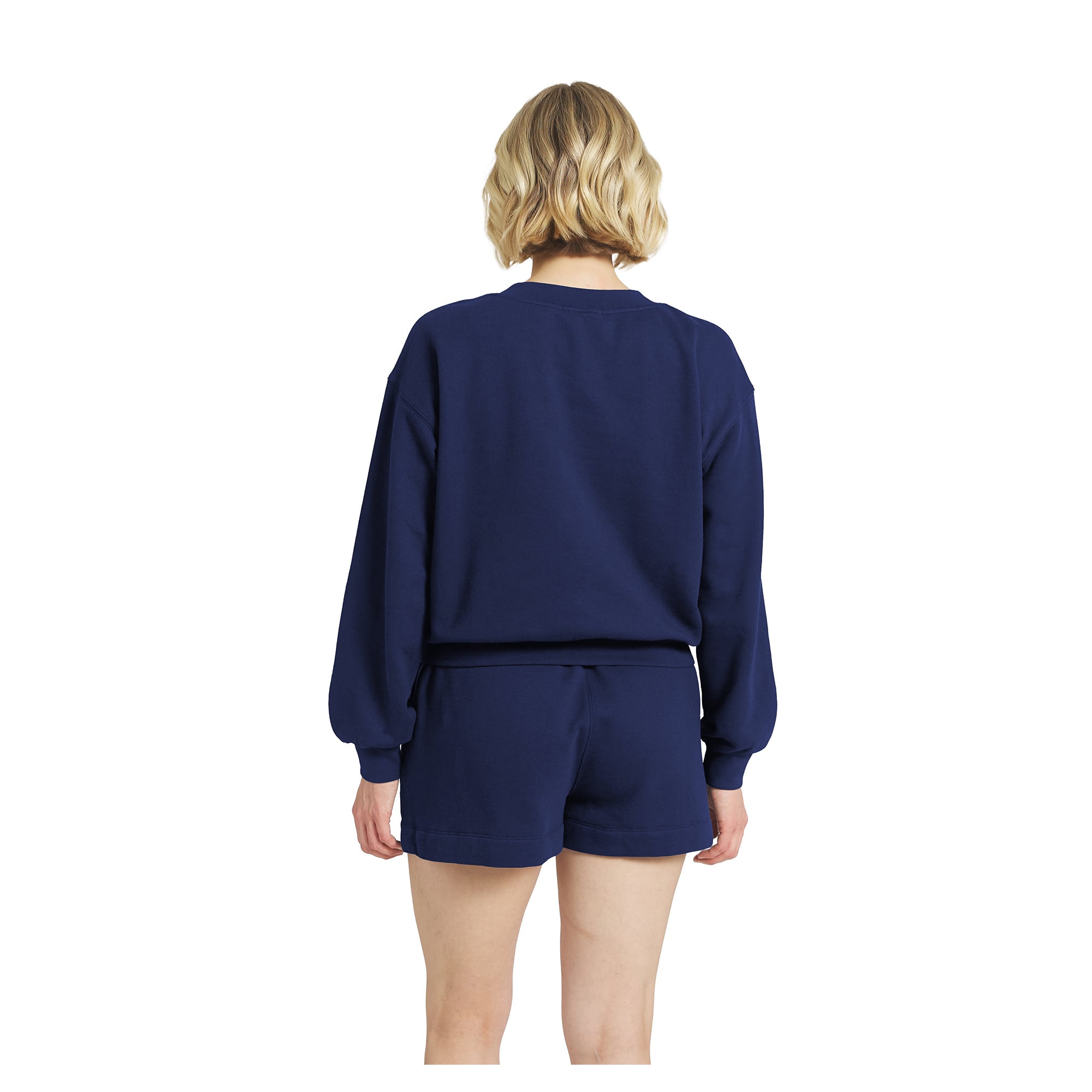 Women's WEAR by Erin Andrews Navy Denver Broncos Fleece V-Neck Lounge Set
