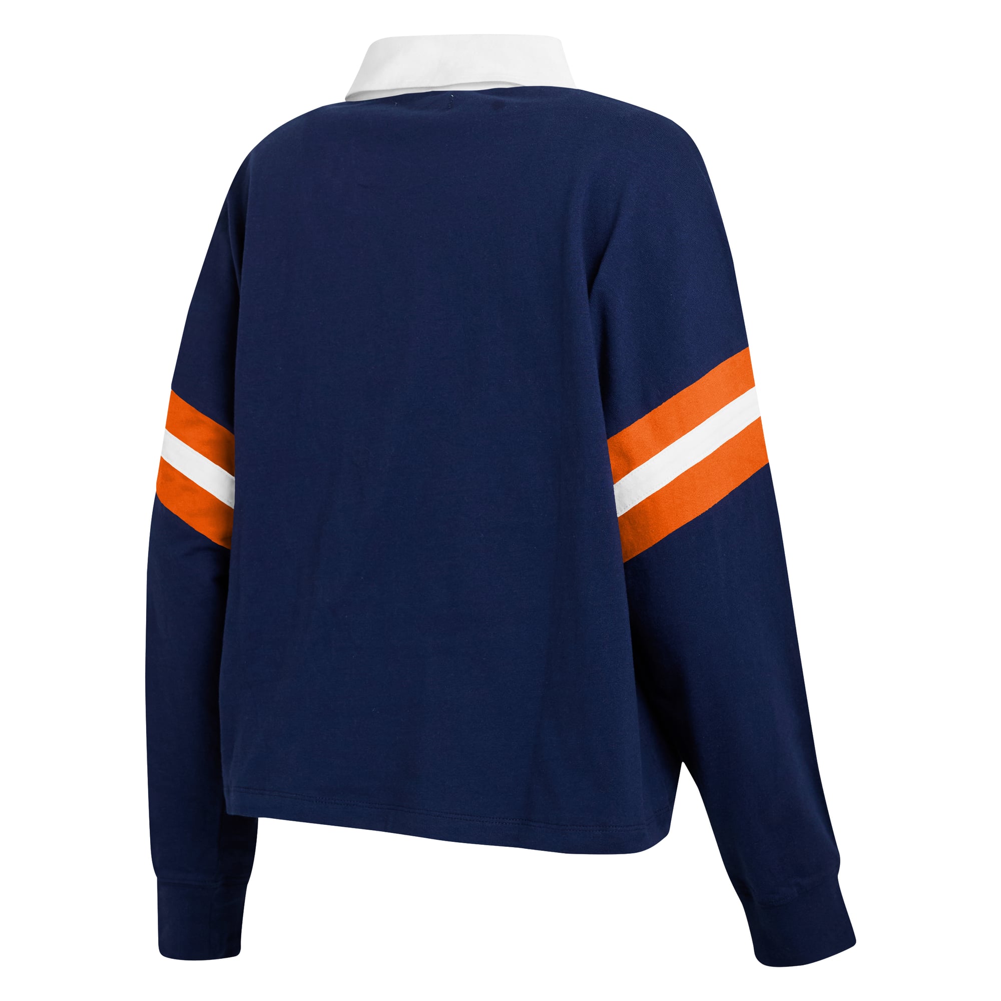 T-shirt à manches longues bleu marine Denver Broncos Rugby pour femmes de la marque WEAR by Erin Andrews
