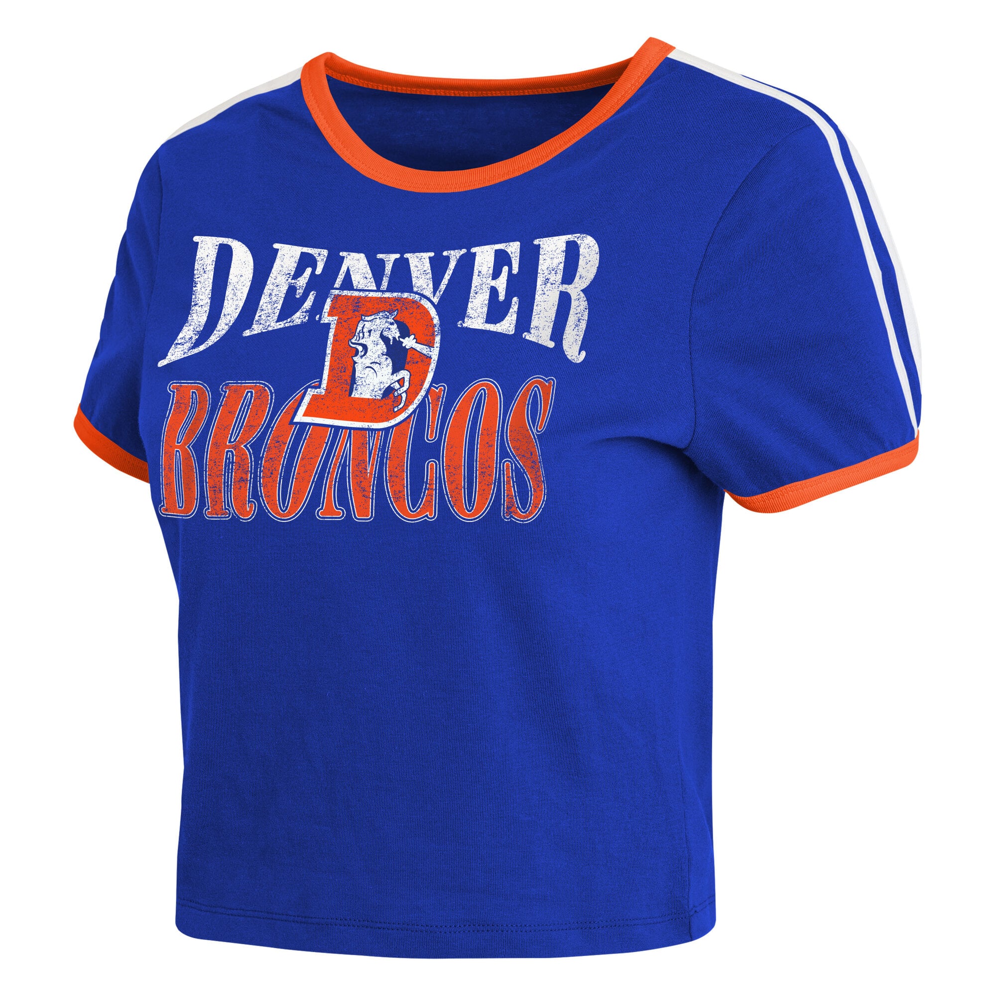T-shirt court rétro à manches courtes pour bébé WEAR by Erin Andrews Royal Denver Broncos