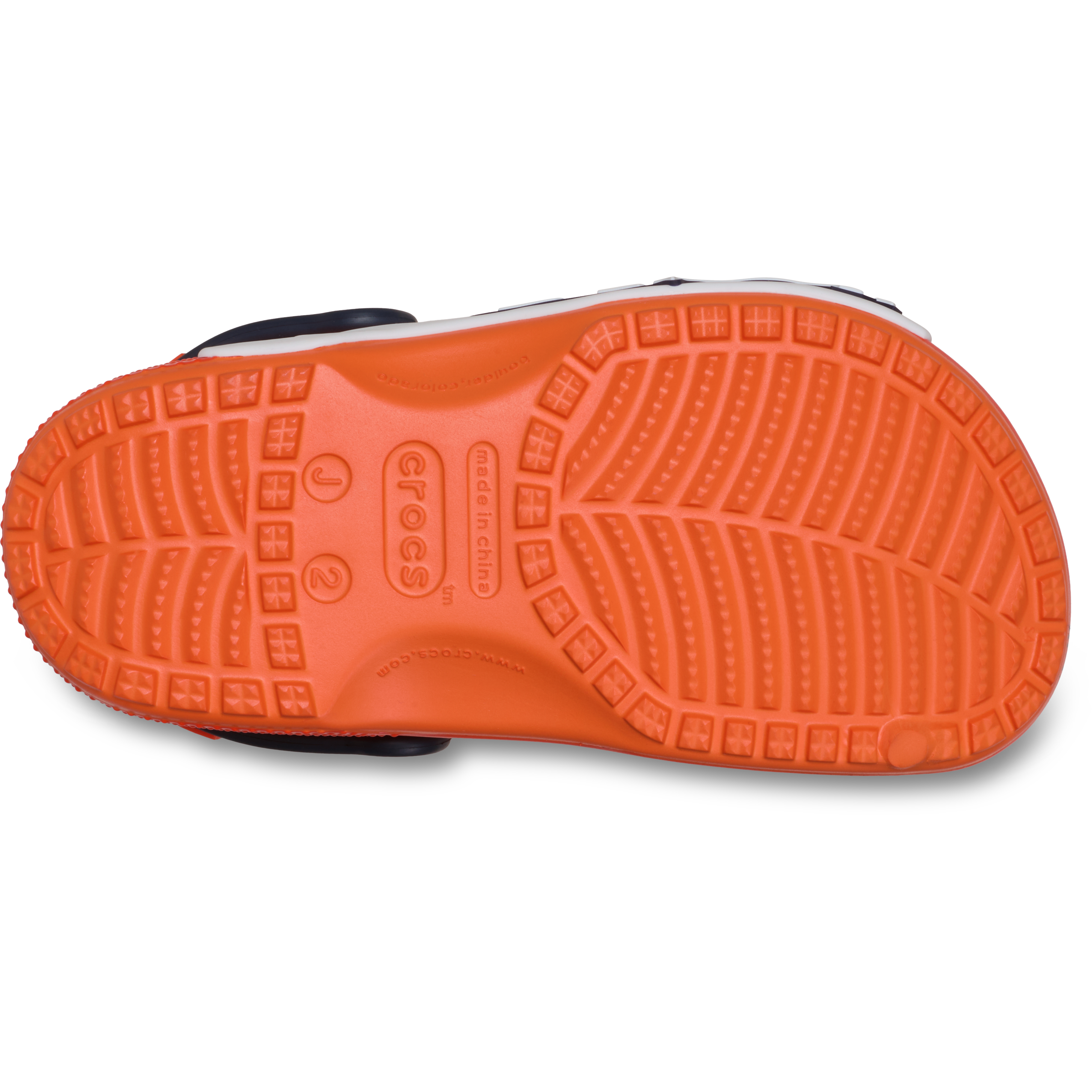 Sabots classiques Crocs orange Denver Broncos pour enfants
