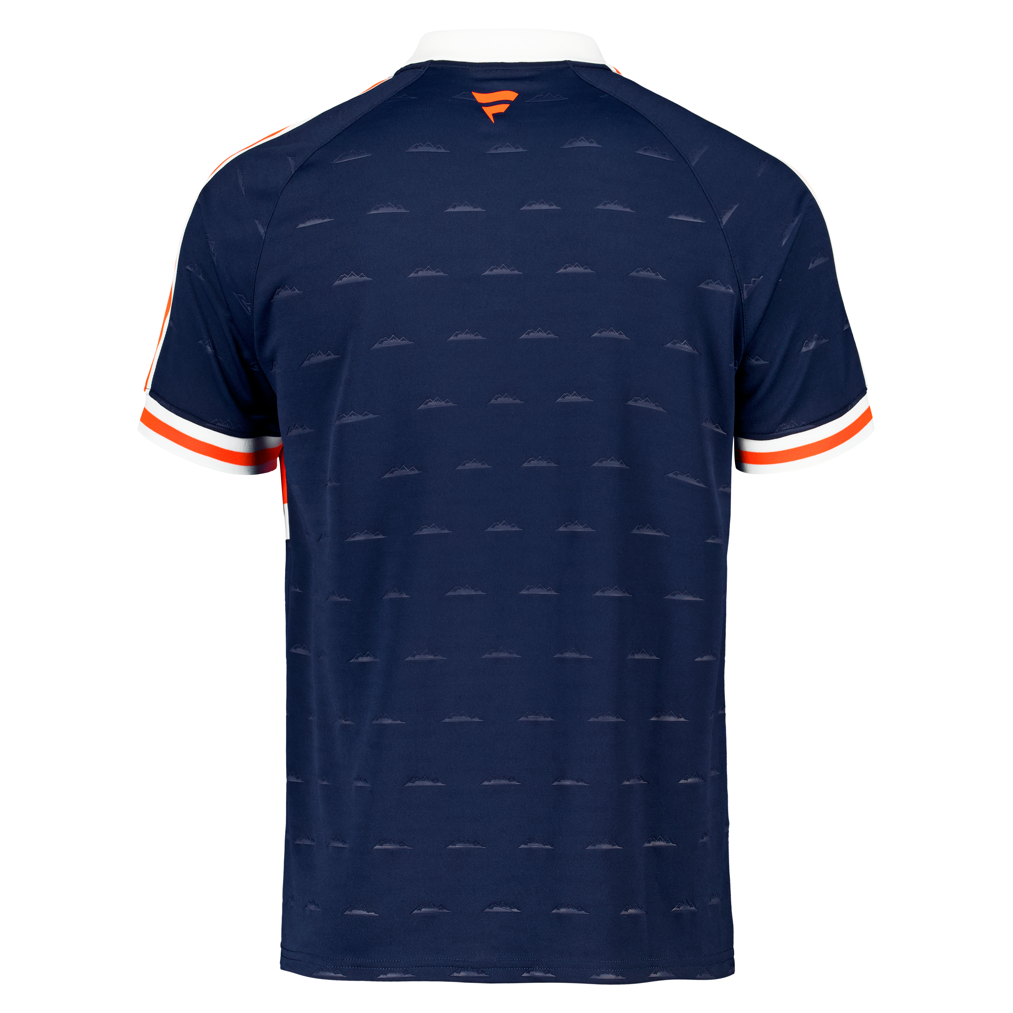 Youth Fanatics Navy Denver Broncos Football x Collared Fan Top