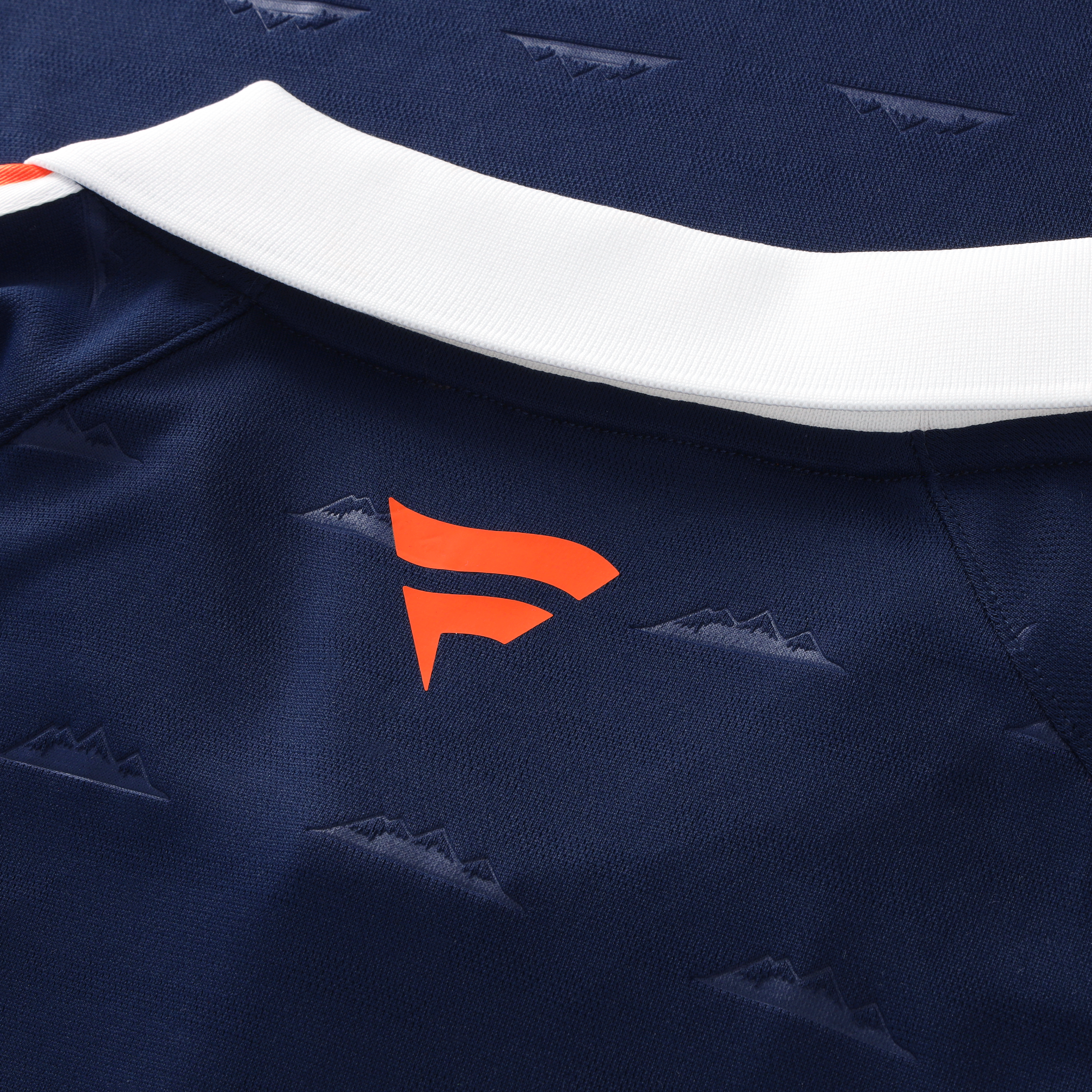Youth Fanatics Navy Denver Broncos Football x Collared Fan Top