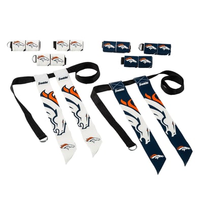 Denver Broncos Franklin Sports Youth NFL Flag Football Set
