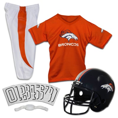 Denver Broncos Franklin Sports Youth NFL Deluxe Uniform Set - Orange
