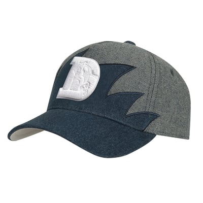 Denver Broncos Mitchell & Ness Youth Sharktooth Pro Pinch Snapback Hat - Denim

