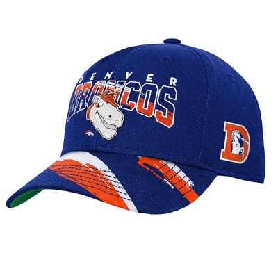 Denver Broncos Mitchell & Ness Youth Big Head Pro Crown Snapback Hat - Royal
