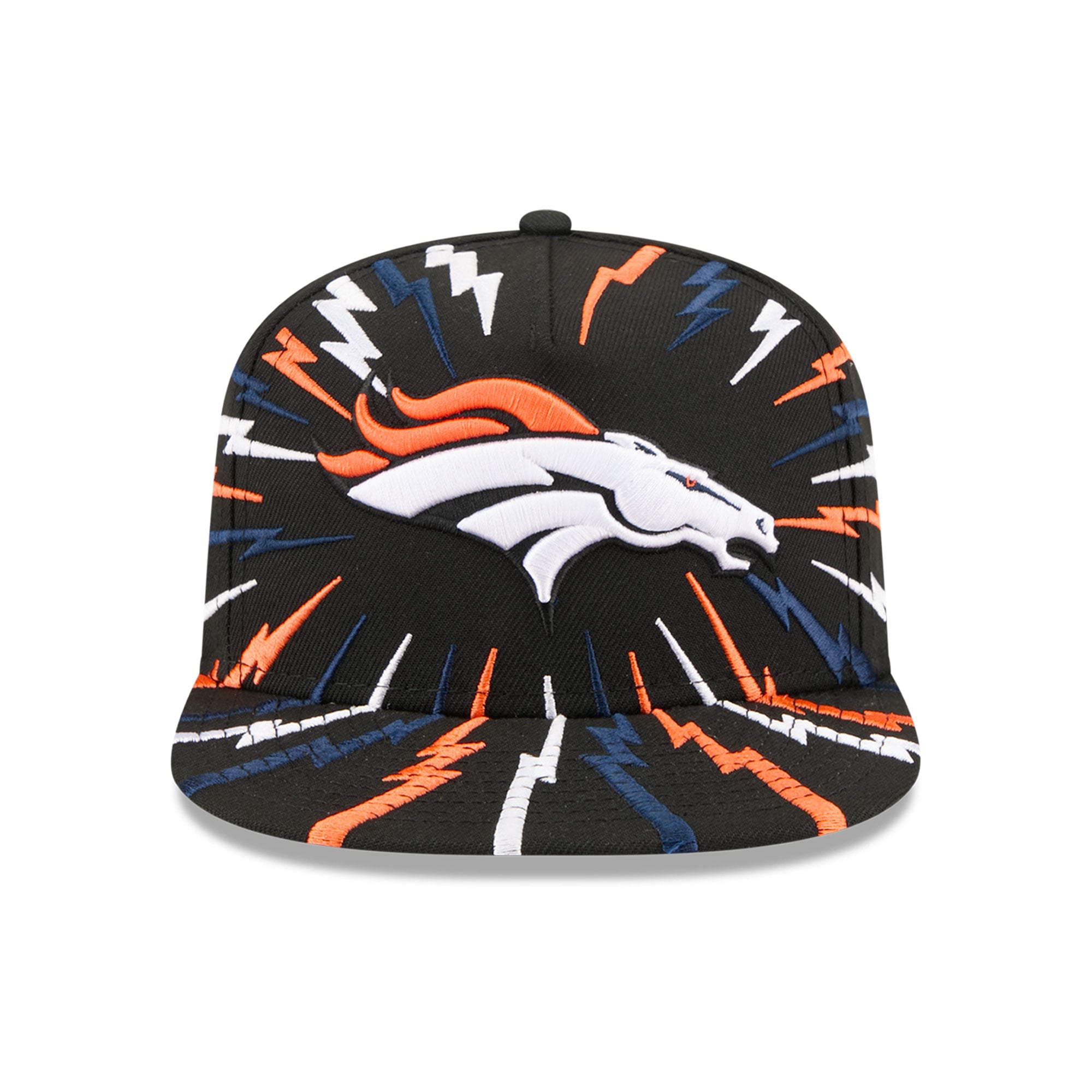 Casquette snapback New Era Bolt 9FIFTY A-Frame noire pour jeunes Denver Broncos