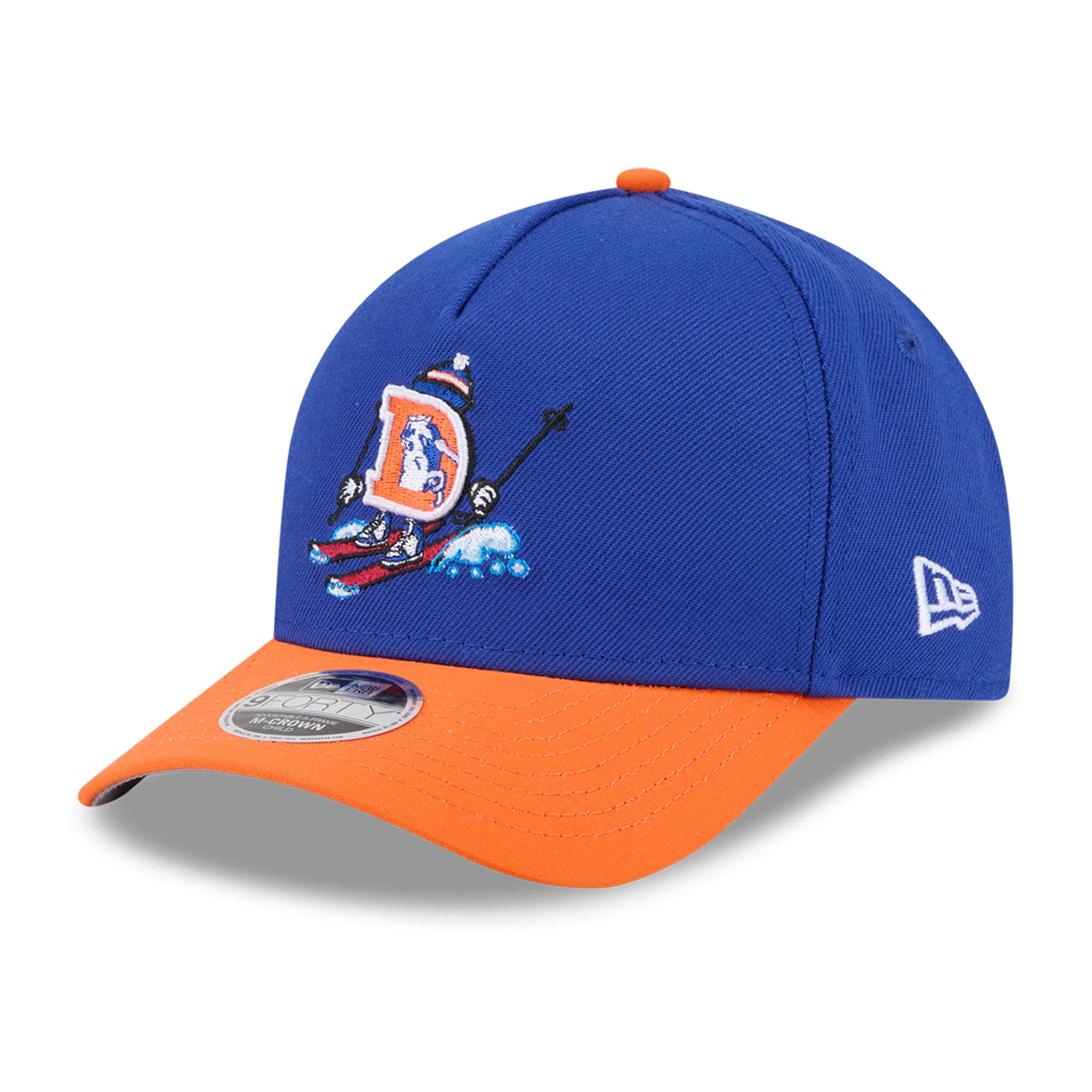 Casquette ajustable New Era bleue Denver Broncos 9FORTY pour jeunes