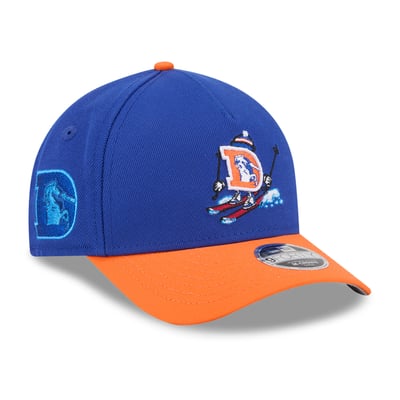 Denver Broncos New Era Youth Cartoon 9FORTY A-Frame Adjustable Hat - Blue

