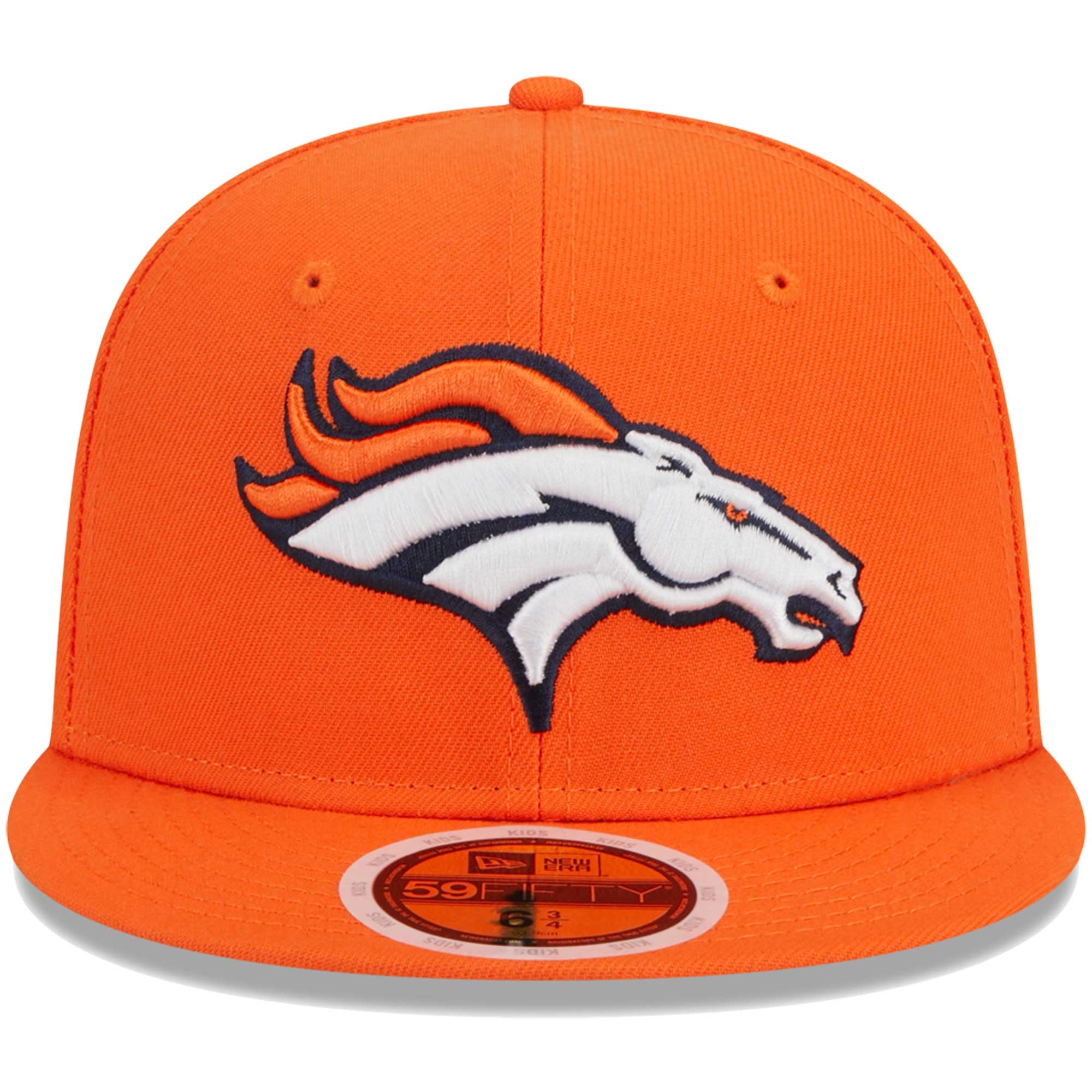 Casquette ajustée 59FIFTY Main des Broncos de Denver New Era orange pour jeune