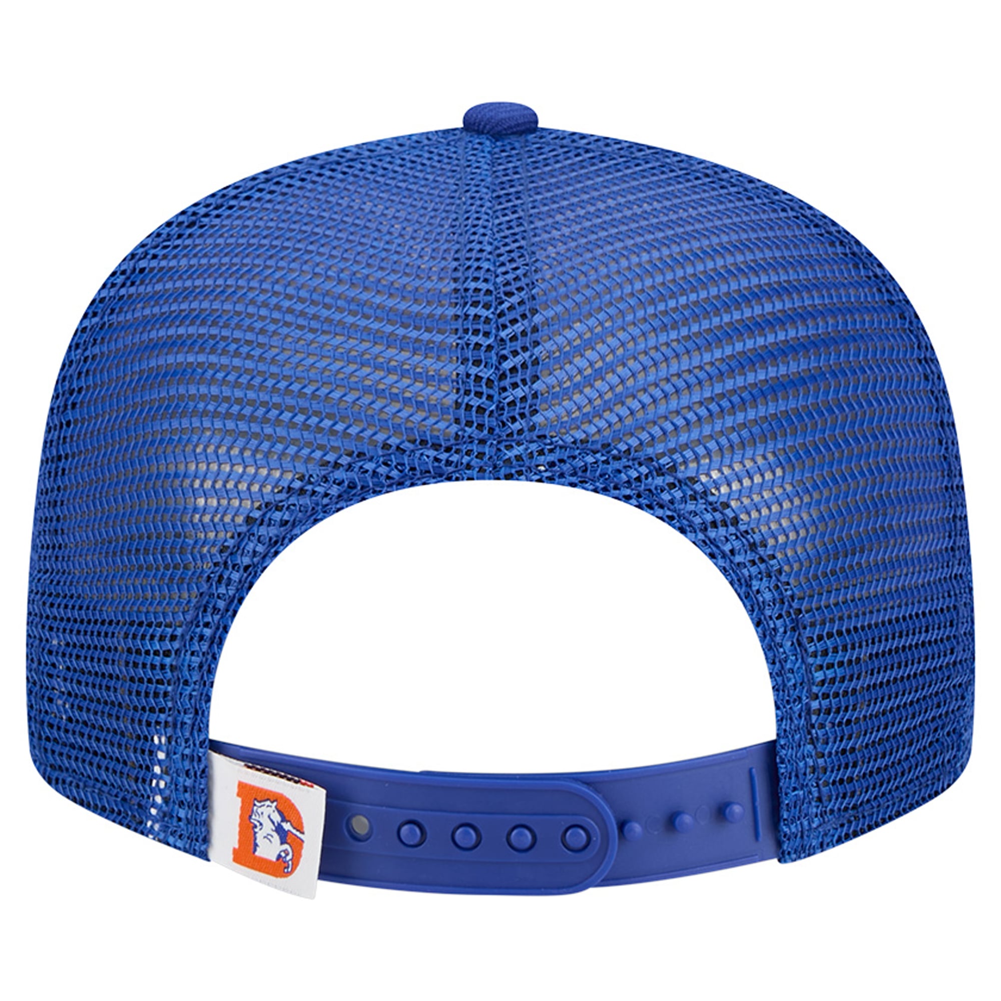 Casquette trucker New Era Royal Denver Broncos Throwback Main 9FIFTY pour jeunes